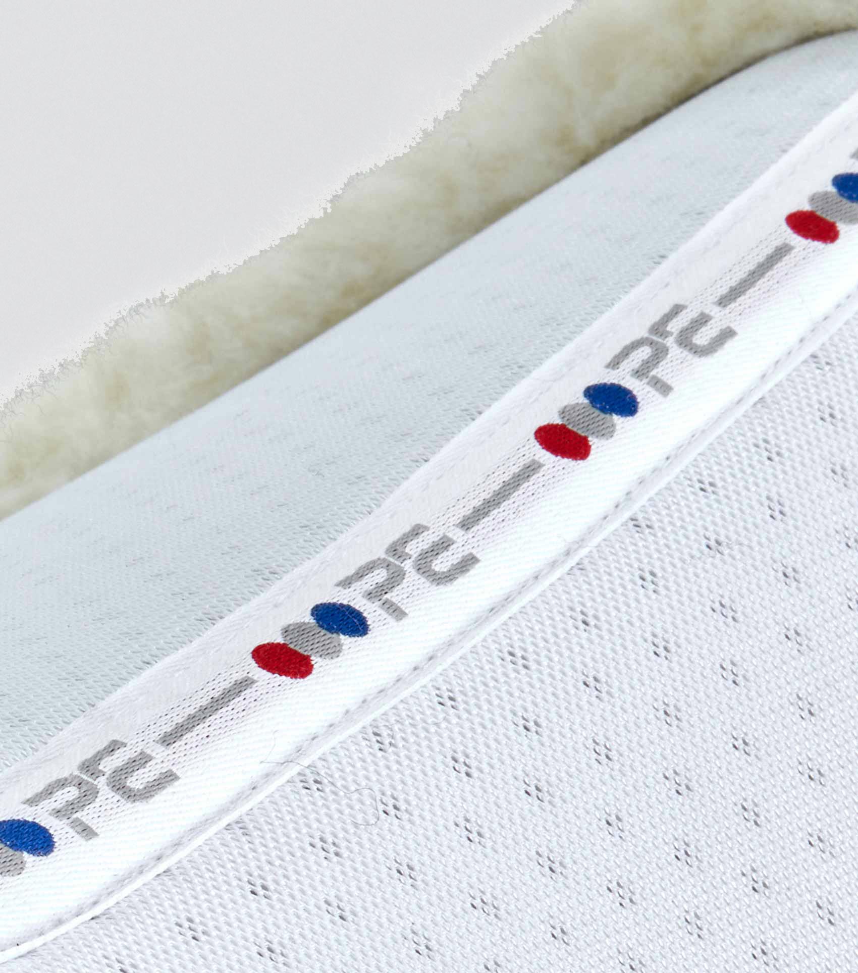 Close Contact Airtechnology Shockproof Wool Saddle Pad - GP/Jump Square White/Natural Wool - Image 6