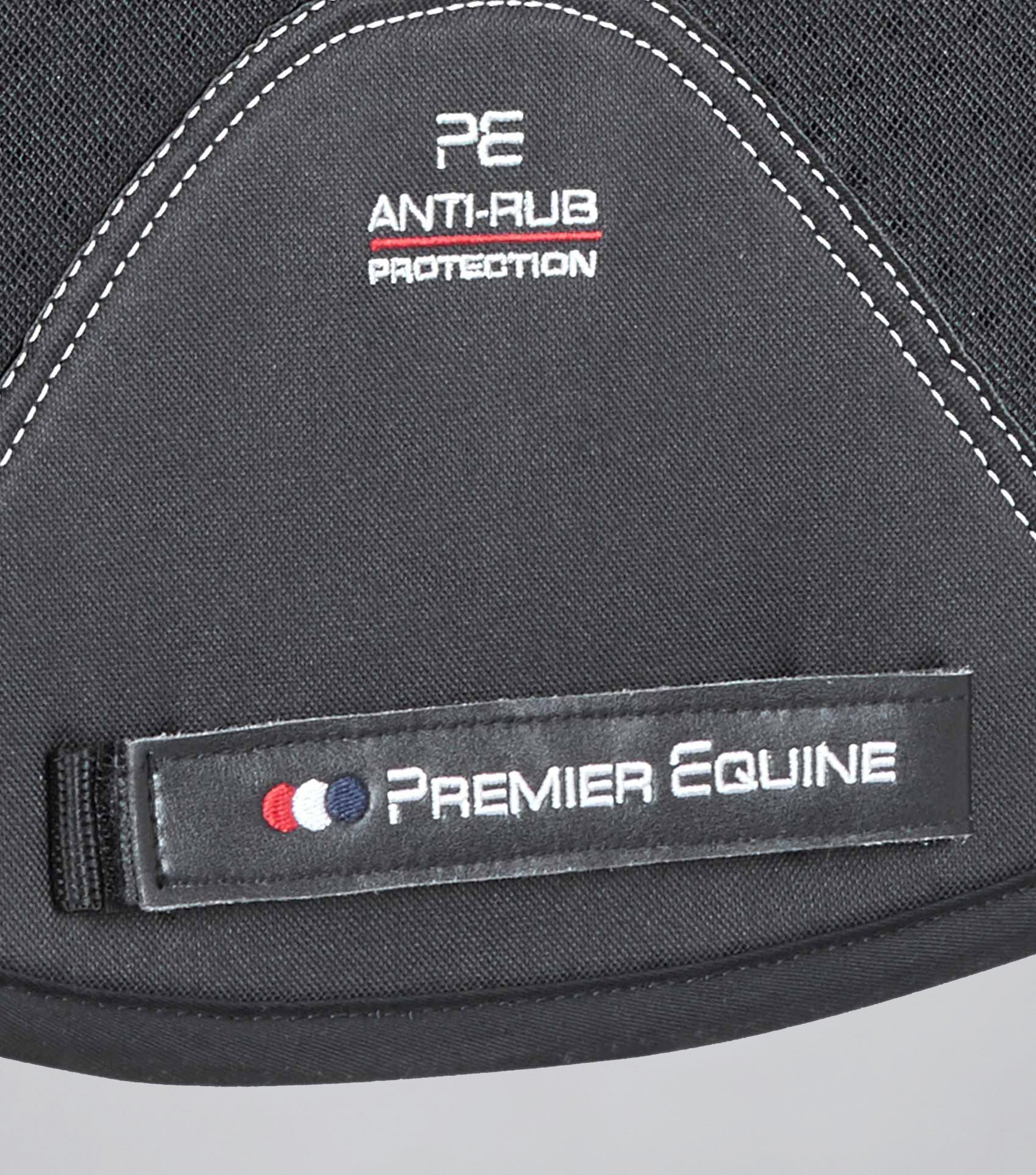 Close Contact Airtechnology Shockproof Wool Saddle Pad - Dressage Square Black/Black Wool - Image 5