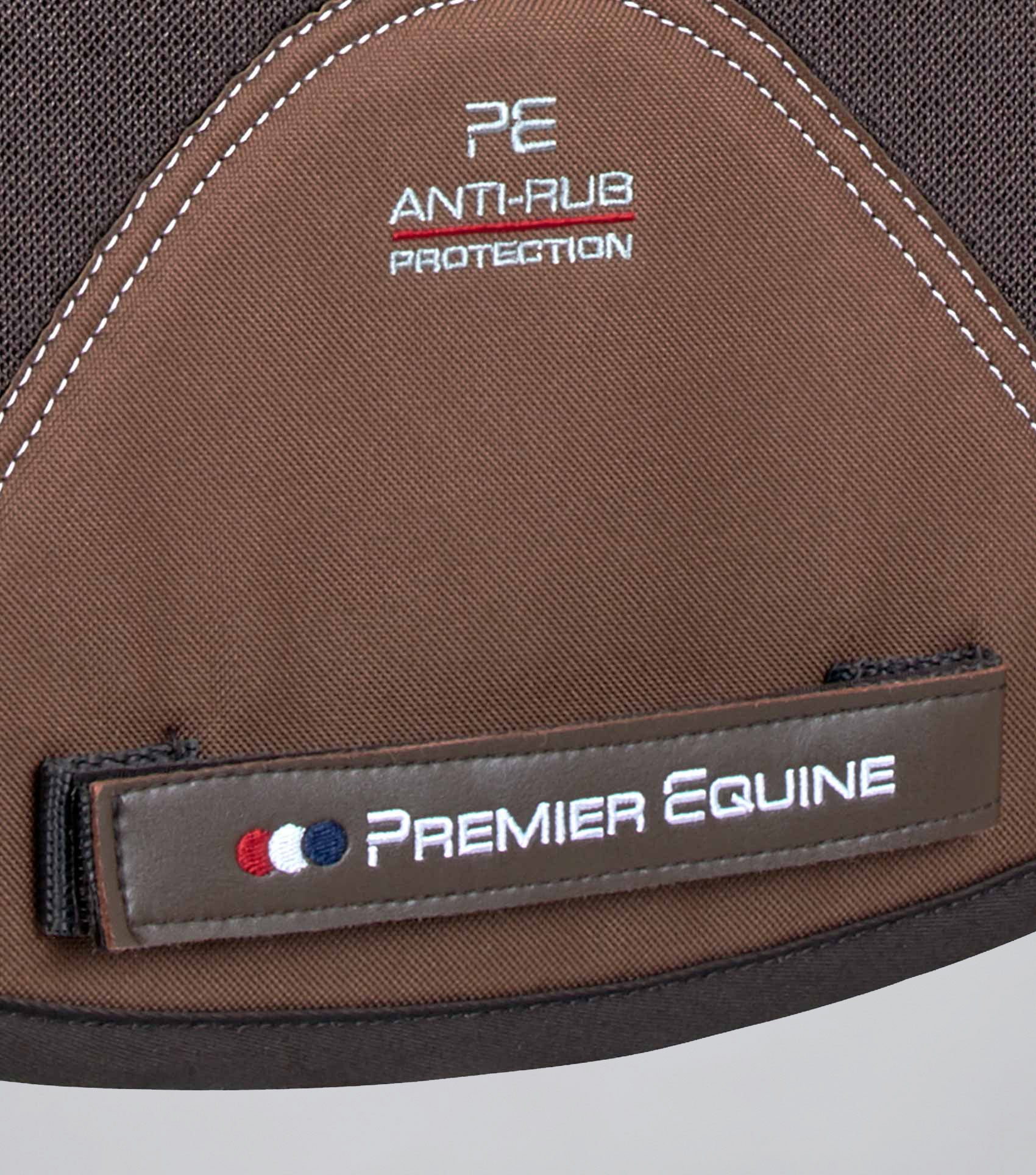 Close Contact Airtechnology Shockproof Wool Saddle Pad - Dressage Square Brown/Brown Wool - Image 5