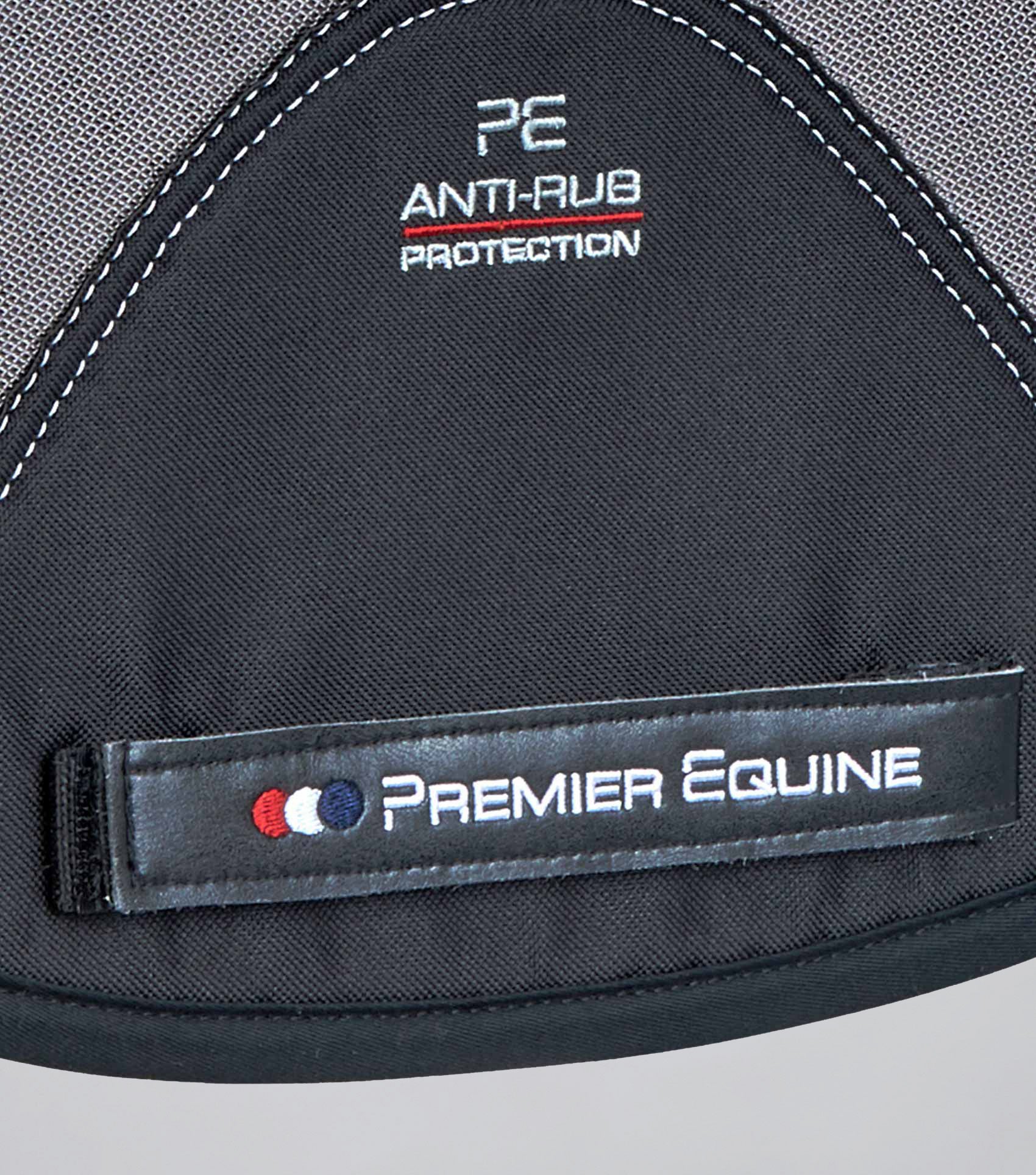 Close Contact Airtechnology Shockproof Wool Saddle Pad - Dressage Square Grey/Black Wool - Image 5