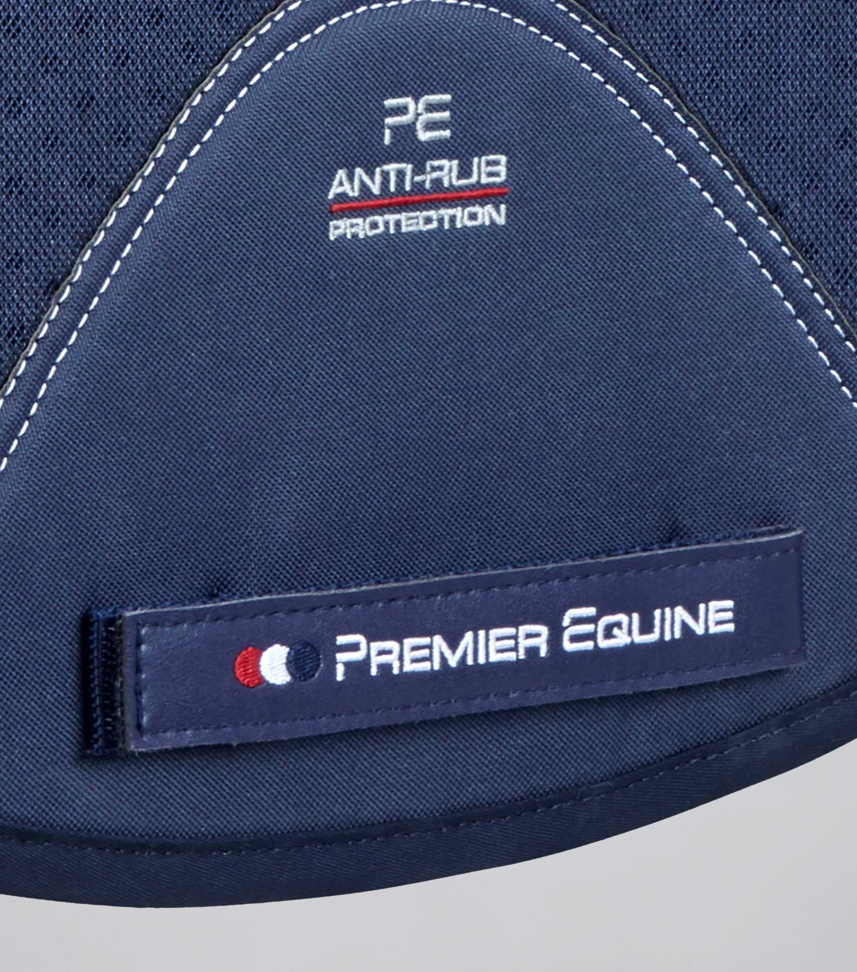 Close Contact Airtechnology Shockproof Wool Saddle Pad - Dressage Square Navy/Grey Wool - Image 5
