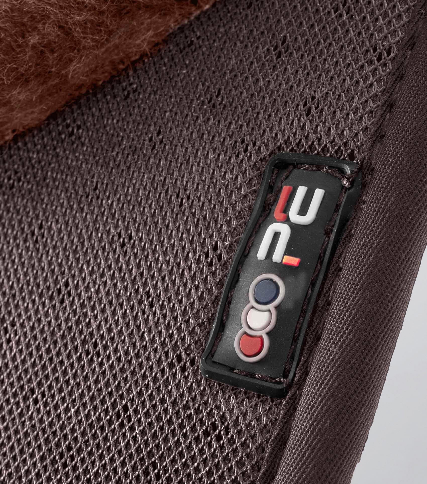 Close Contact Airtechnology Shockproof Wool Saddle Pad - GP/Jump Square Brown/Brown Wool - Image 4