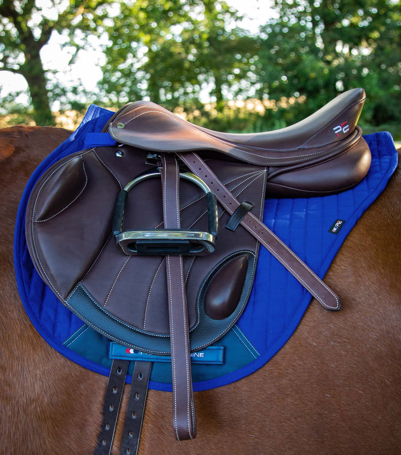Close Contact Cotton Cross Country Saddle Pad Royal Blue - Image 2