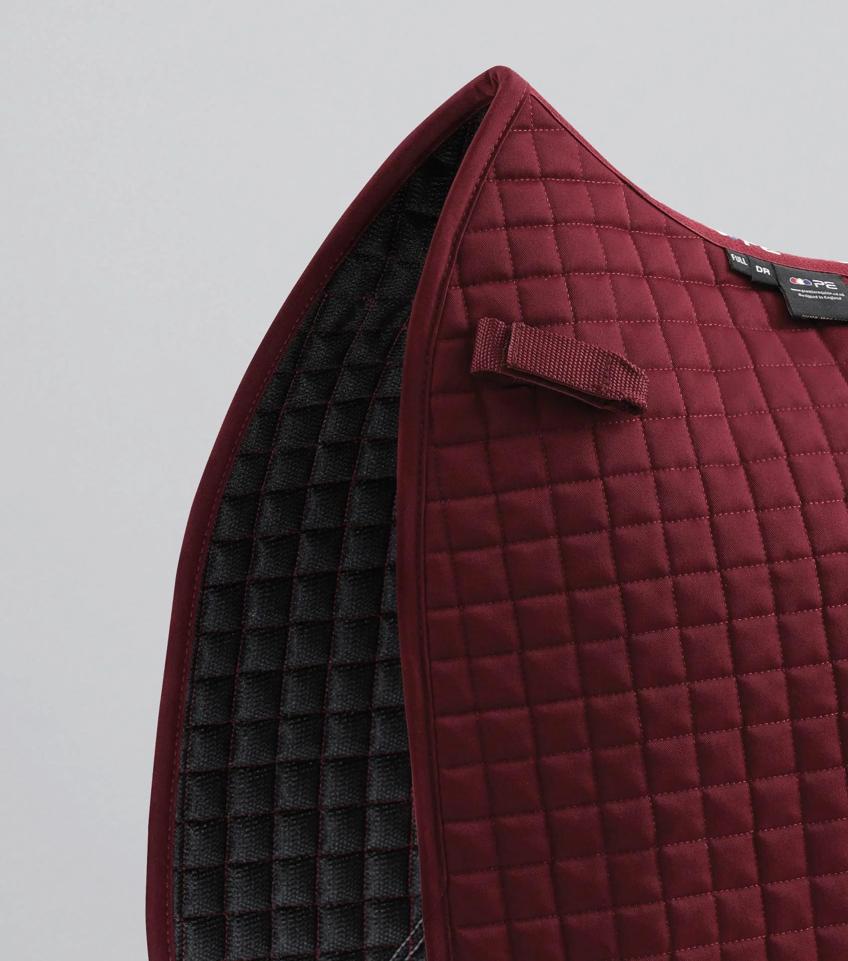 Close Contact Cotton Dressage Saddle Pad Burgundy - Image 3