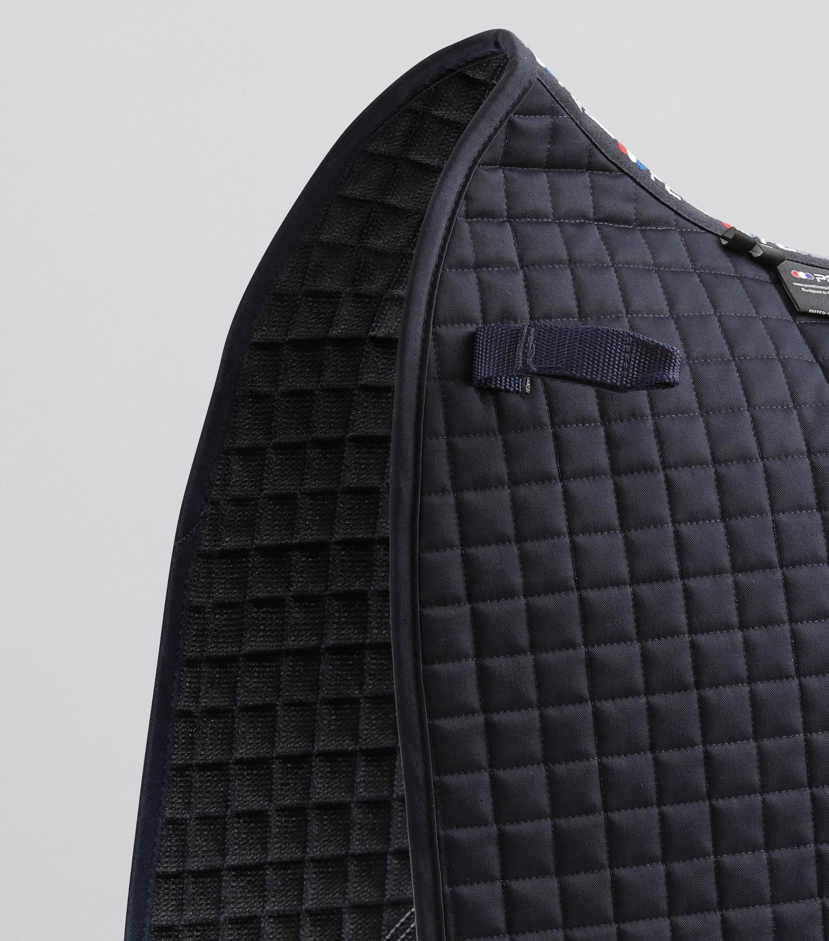 Close Contact Cotton Dressage Saddle Pad Navy - Image 3