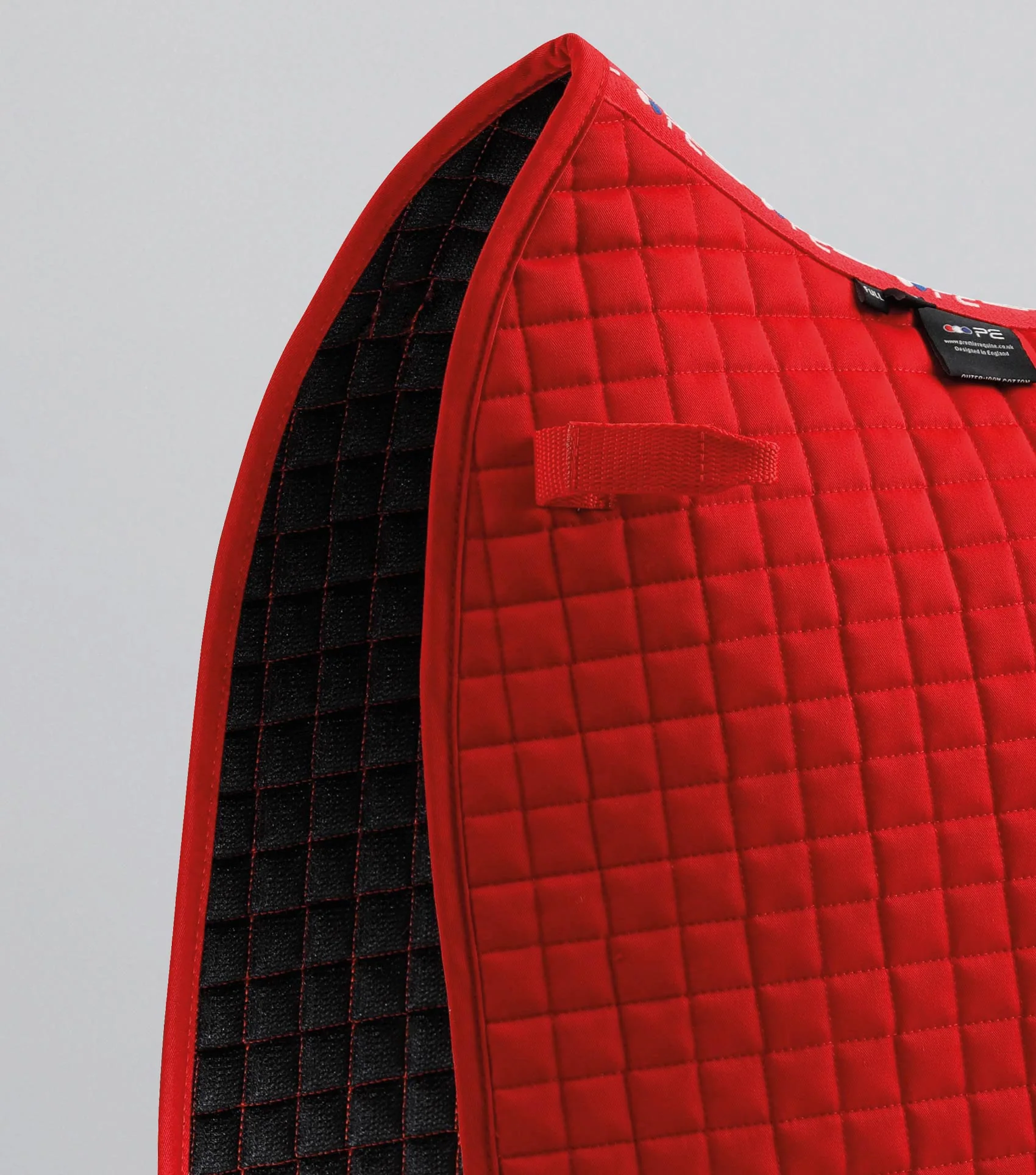 Close Contact Cotton Dressage Saddle Pad Red - Image 3
