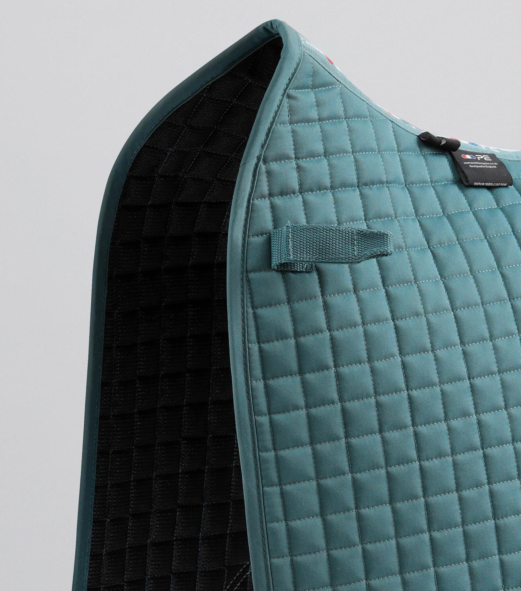 Close Contact Cotton Dressage Saddle Pad Turquoise - Image 3
