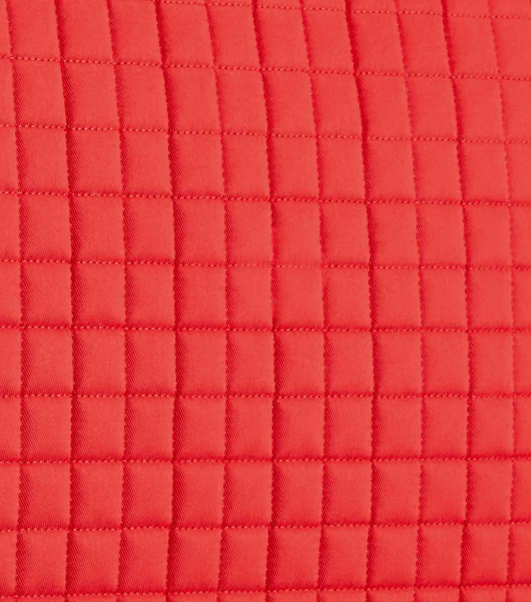 Close Contact European Cotton Saddle Pad - Dressage Square Red - Image 4