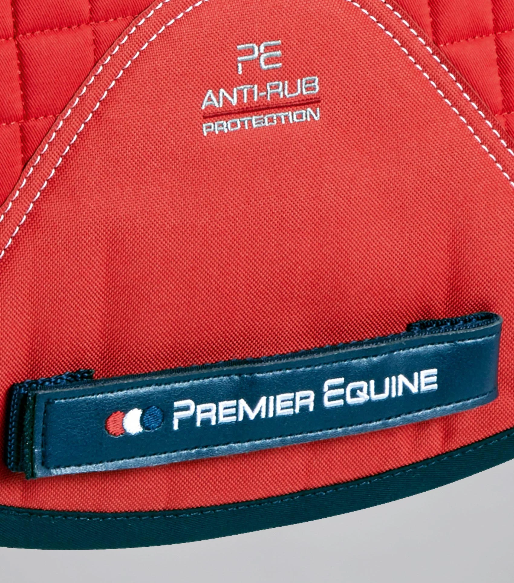 Close Contact European Cotton Saddle Pad - Dressage Square Red - Image 5