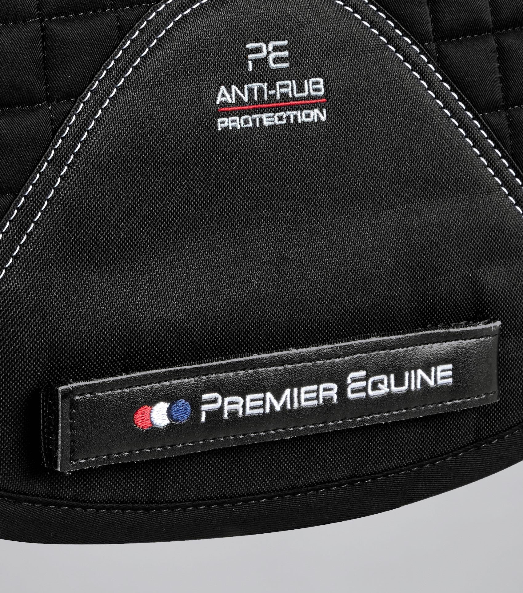 Close Contact European Cotton Saddle Pad - Dressage Square Black - Image 5
