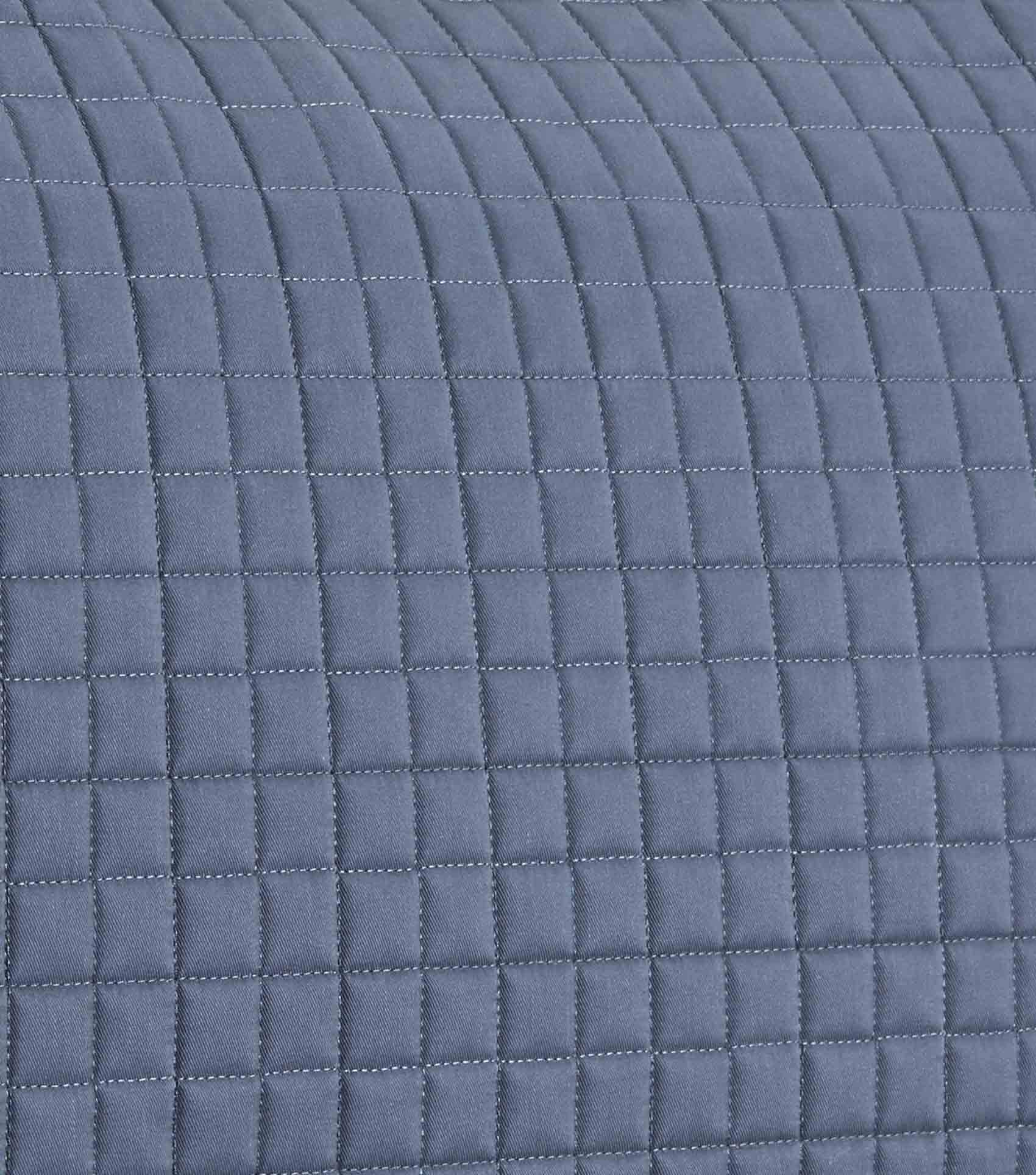 Close Contact European Cotton Saddle Pad - Dressage Square Grey - Image 4