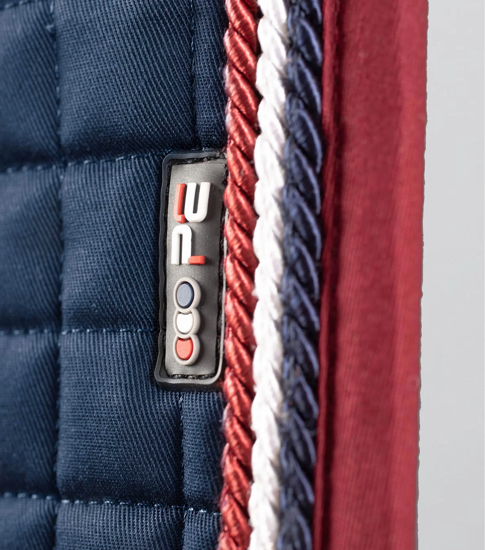Close Contact European Cotton Saddle Pad - Dressage Square Navy - Image 2