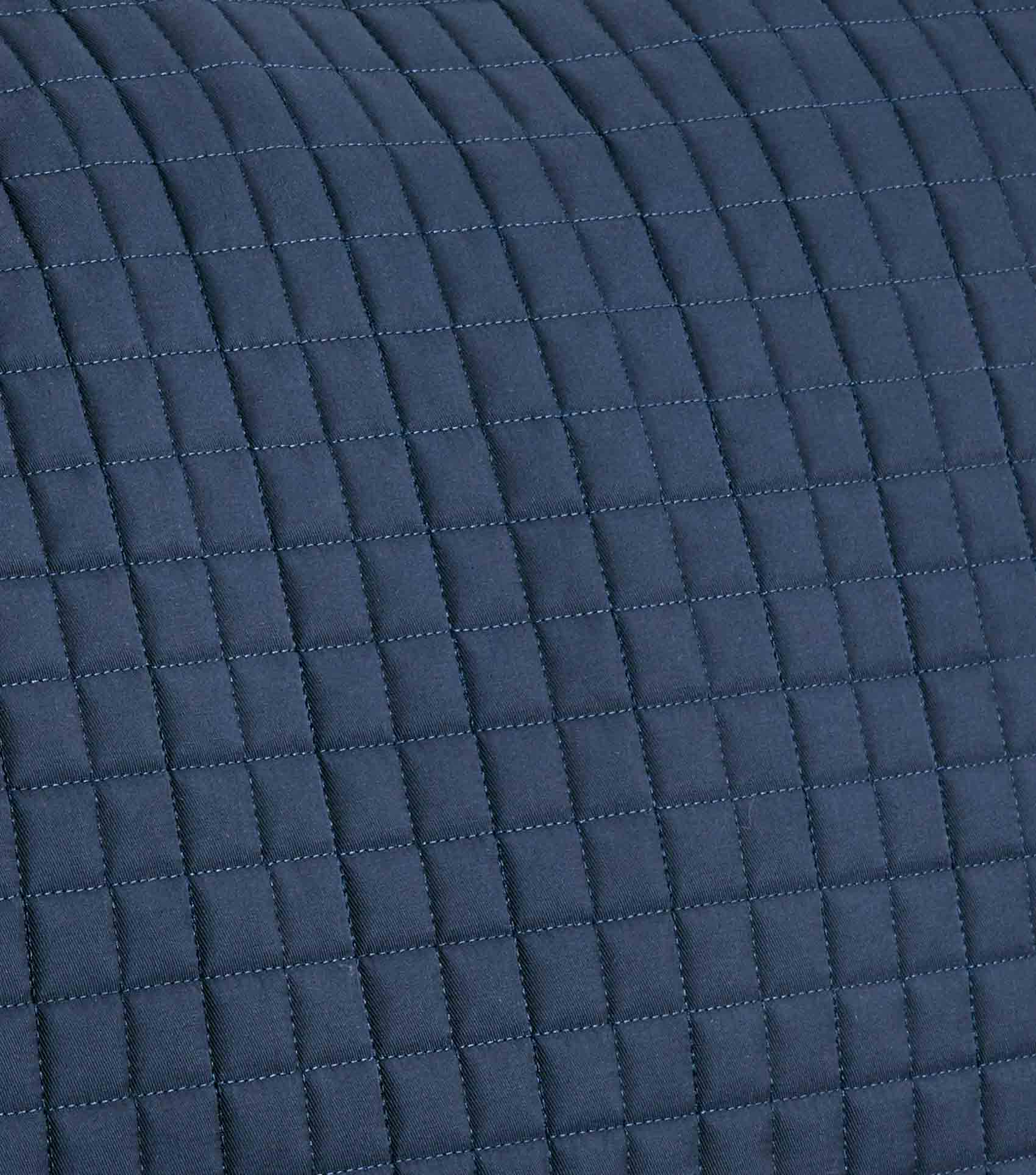 Close Contact European Cotton Saddle Pad - Dressage Square Navy - Image 4