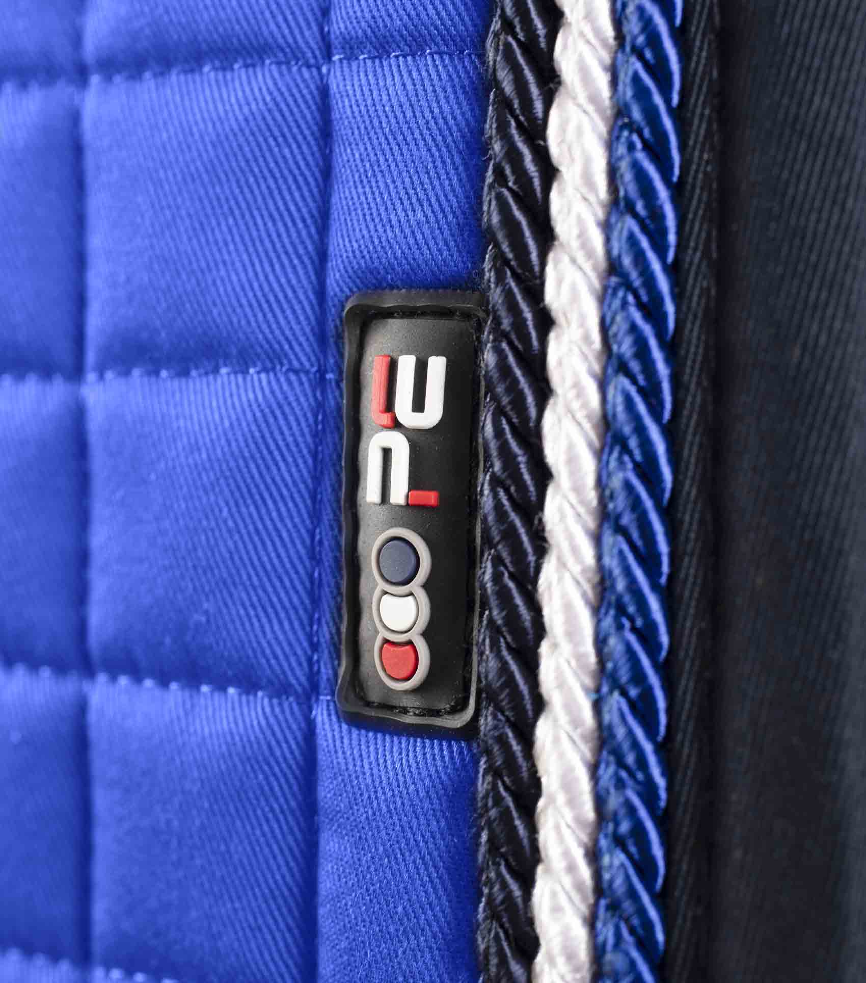 Close Contact European Cotton Saddle Pad - Dressage Square Royal Blue - Image 2