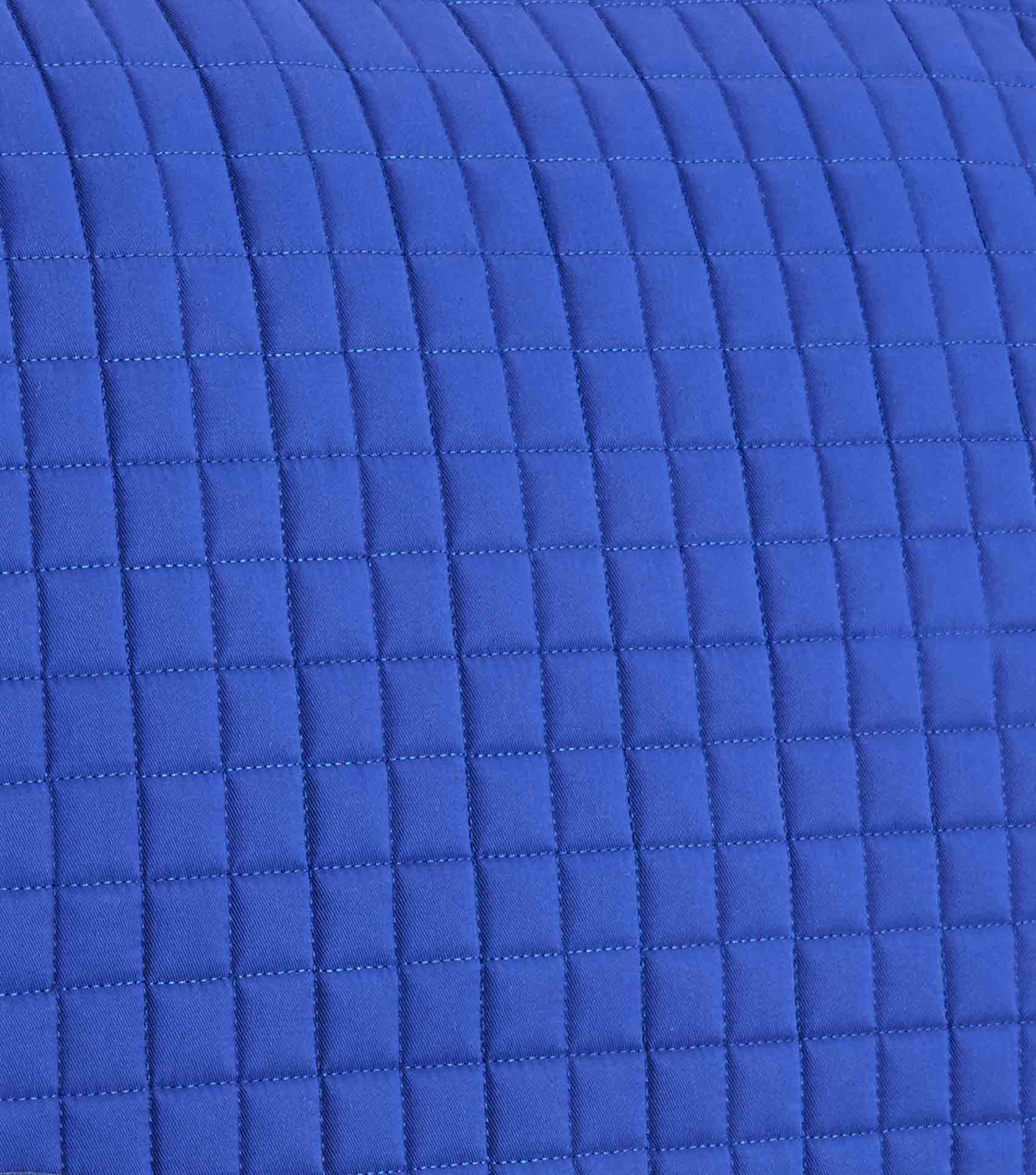 Close Contact European Cotton Saddle Pad - Dressage Square Royal Blue - Image 4