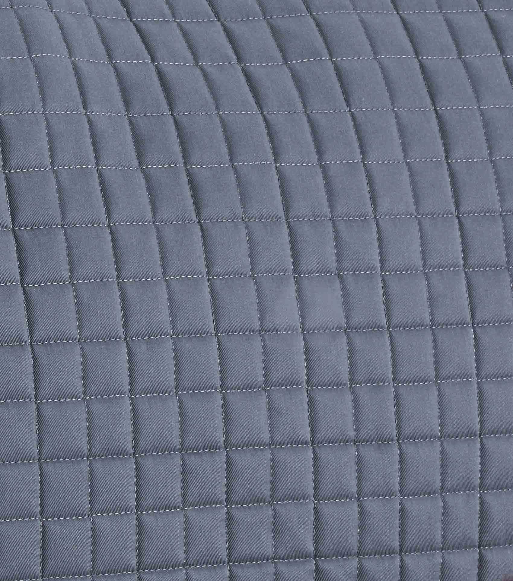 Close Contact European Cotton Saddle Pad - GP/Jump Square Grey - Image 4