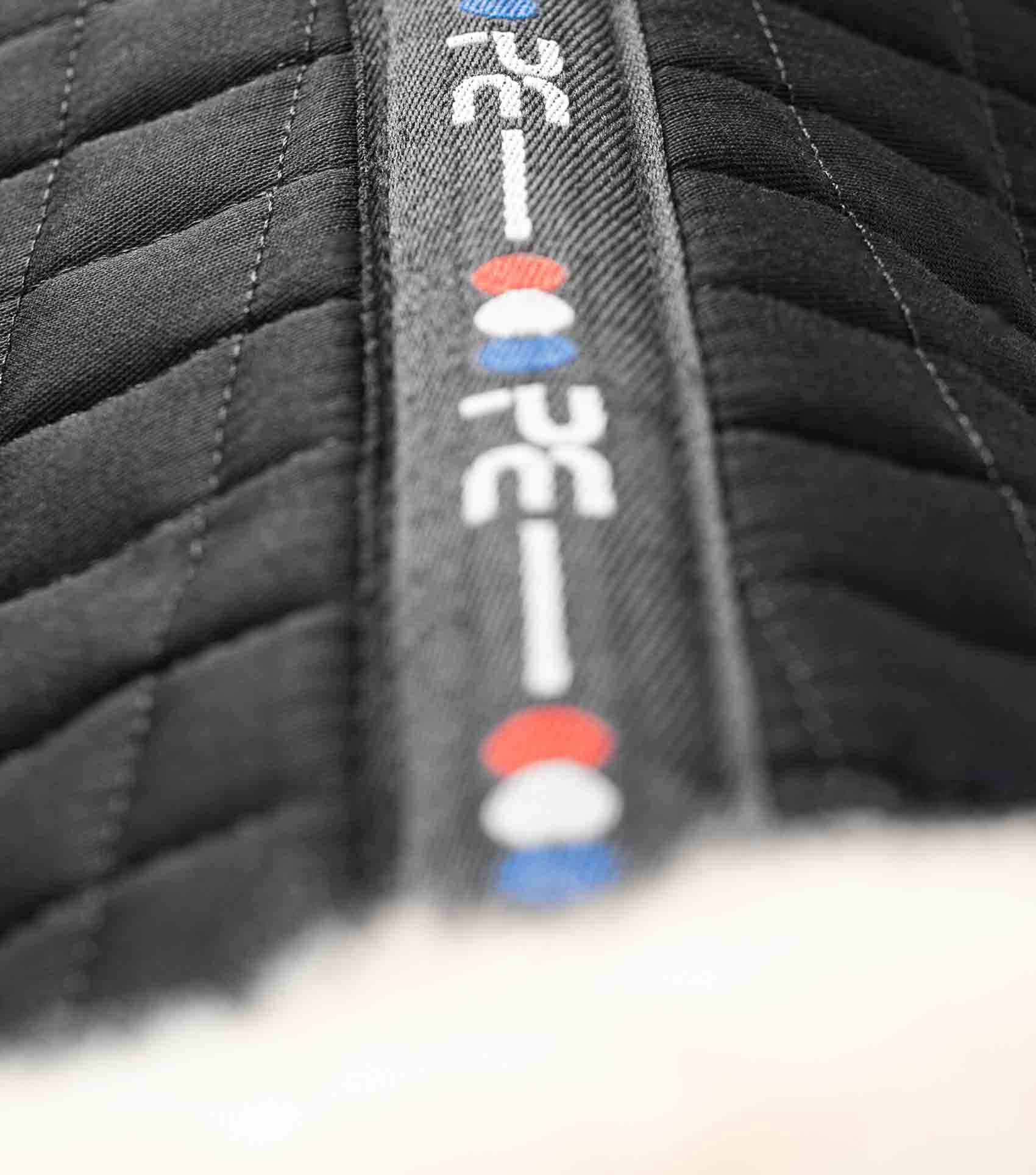 Close Contact Merino Wool European Saddle Pad - Dressage Square Black/Natural Wool - Image 4