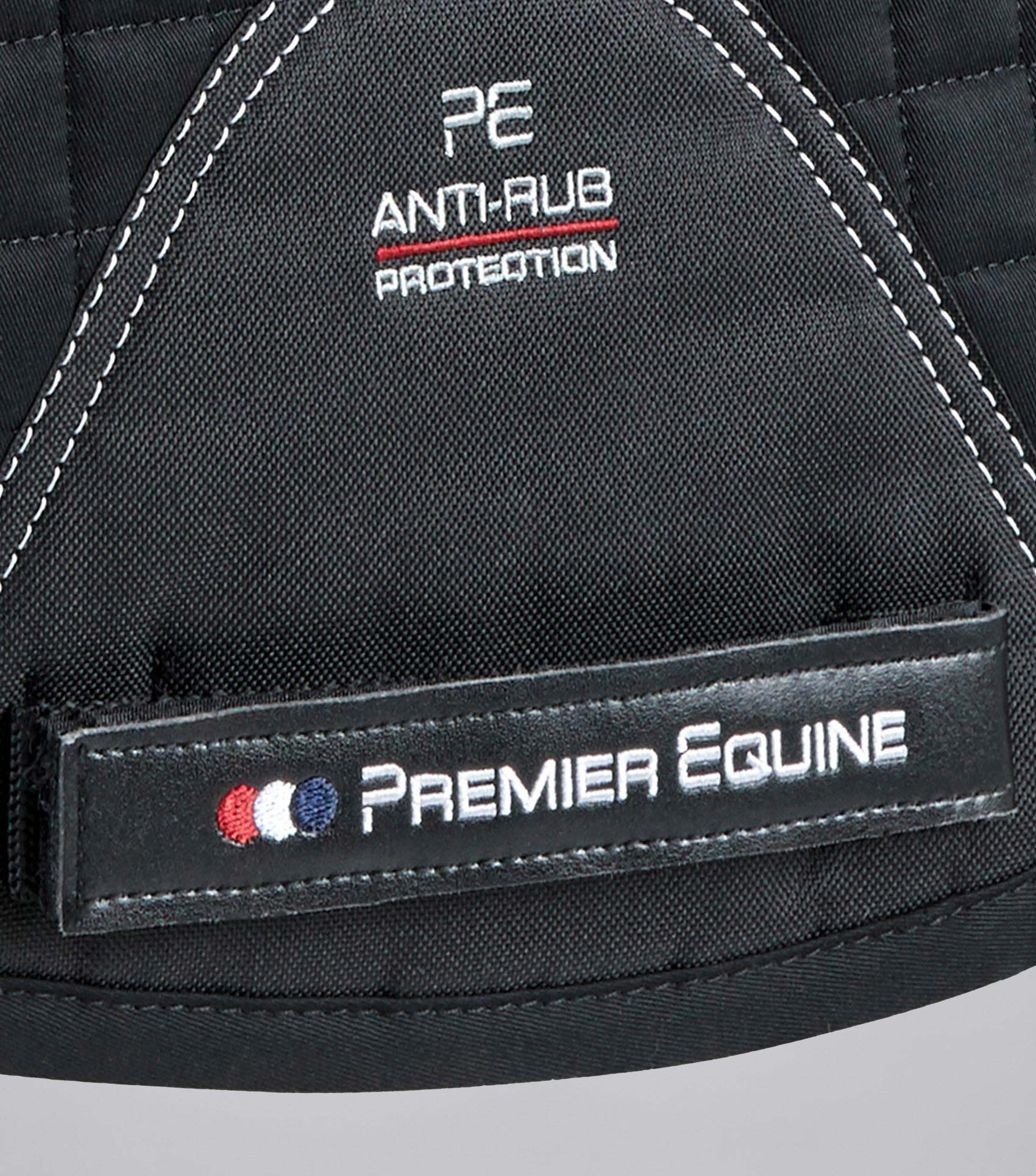 Close Contact Merino Wool European Saddle Pad - GP/Jump Square Black/Natural Wool - Image 5