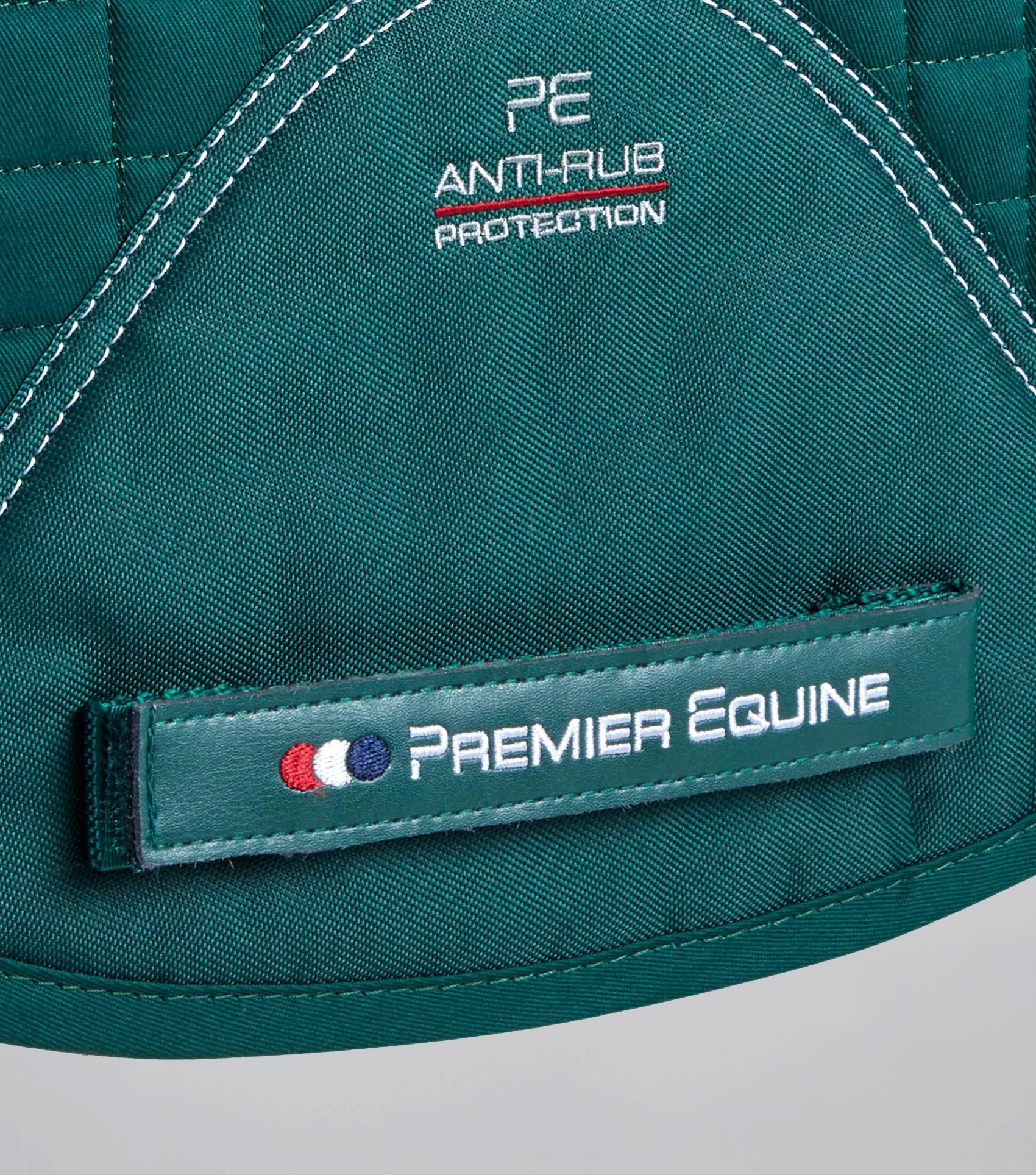 Close Contact Merino Wool European Saddle Pad - GP/Jump Square Green/Green Wool - Image 5
