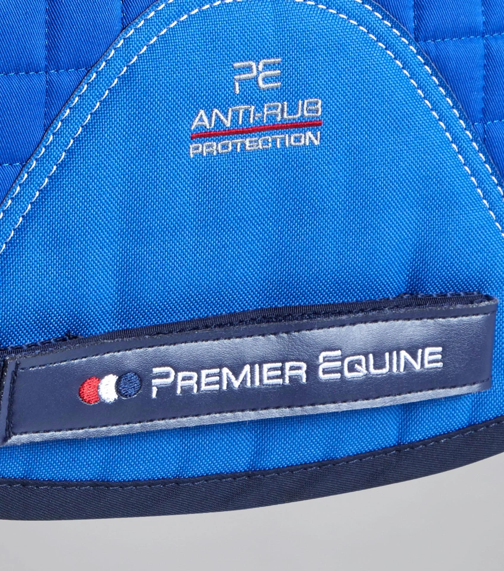 Close Contact Merino Wool European Saddle Pad - GP/Jump Square Royal Blue/Navy Wool - Image 5
