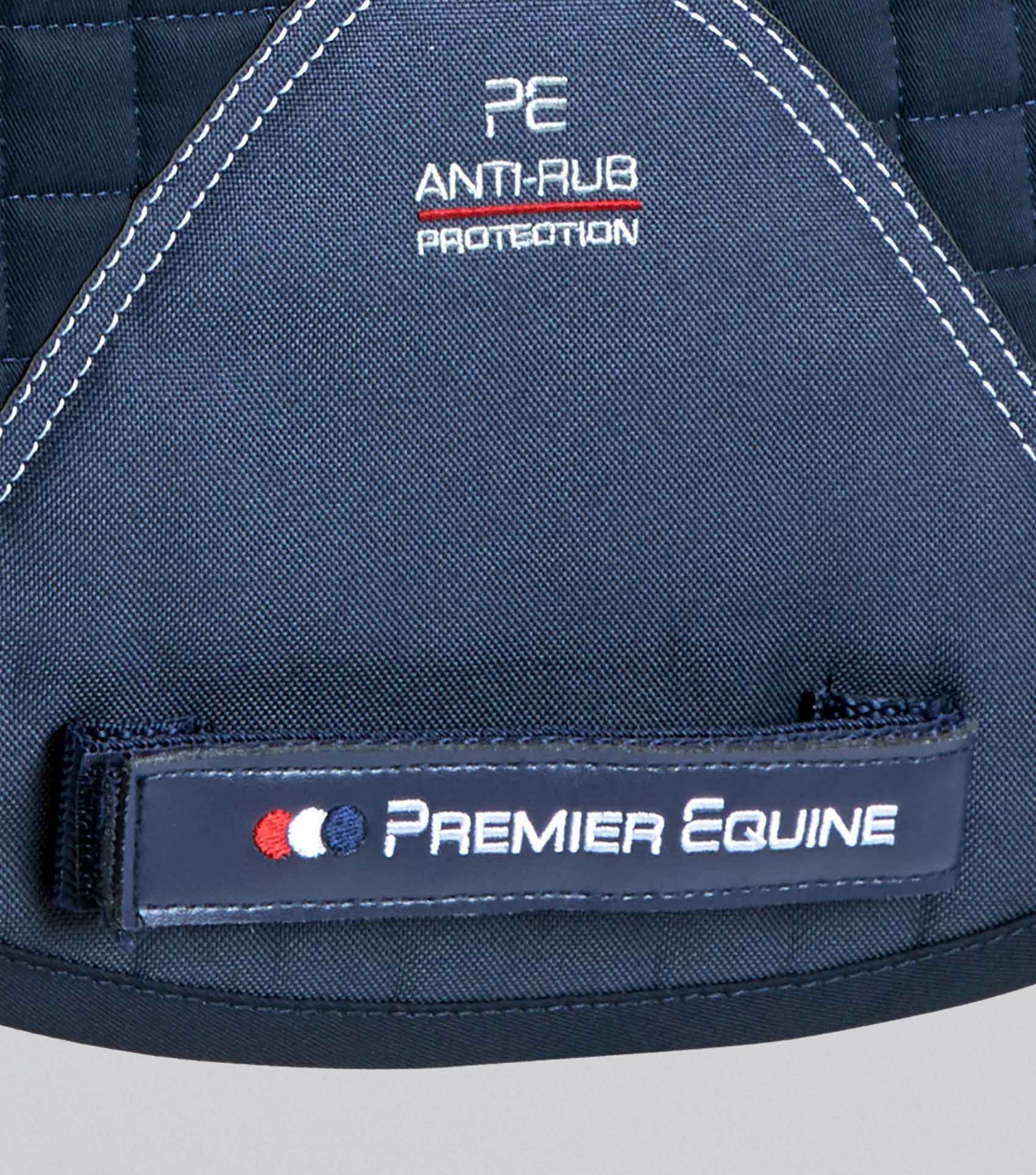 Pony Close Contact Merino Wool Half Lined European Dressage Square Navy/Navy Wool - Image 4
