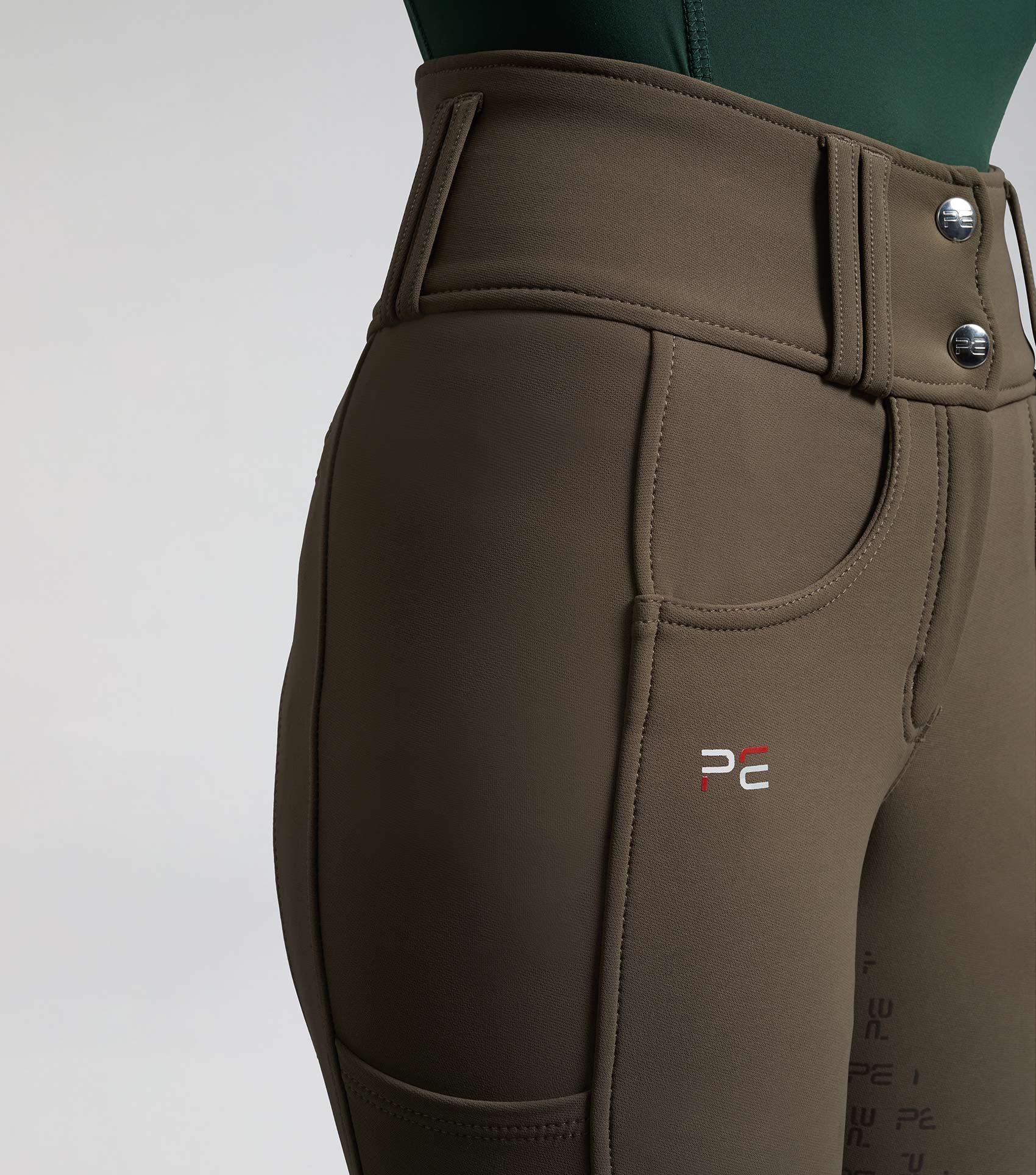SALE - Coco II Ladies Gel Full Seat Riding Breeches Walnut - Image 3