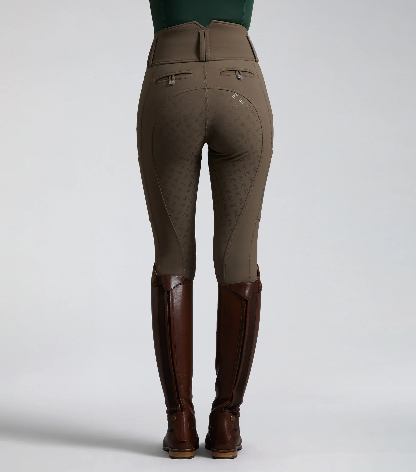 SALE - Coco II Ladies Gel Full Seat Riding Breeches Walnut - Image 4