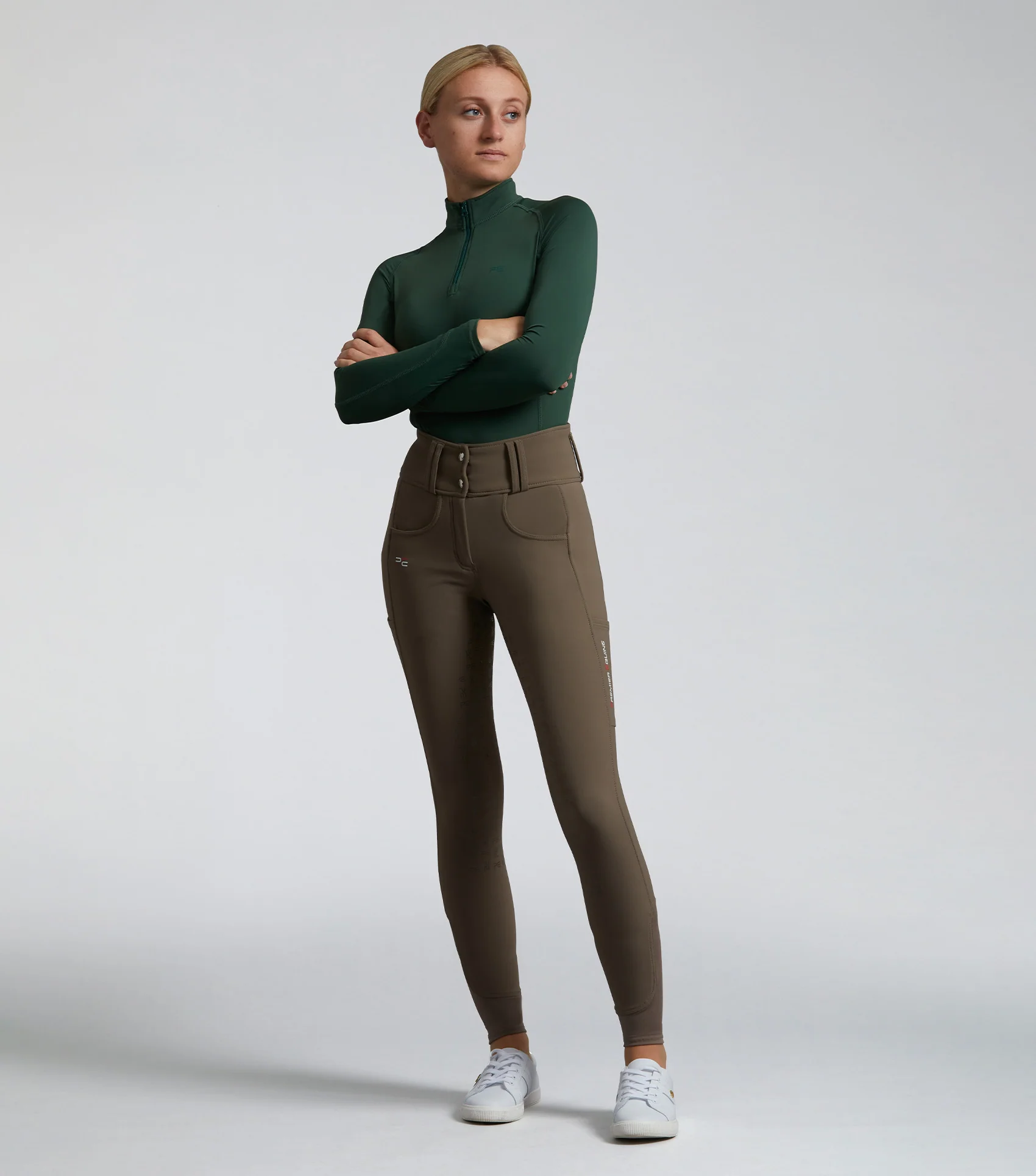 SALE - Coco II Ladies Gel Full Seat Riding Breeches Walnut - Image 6
