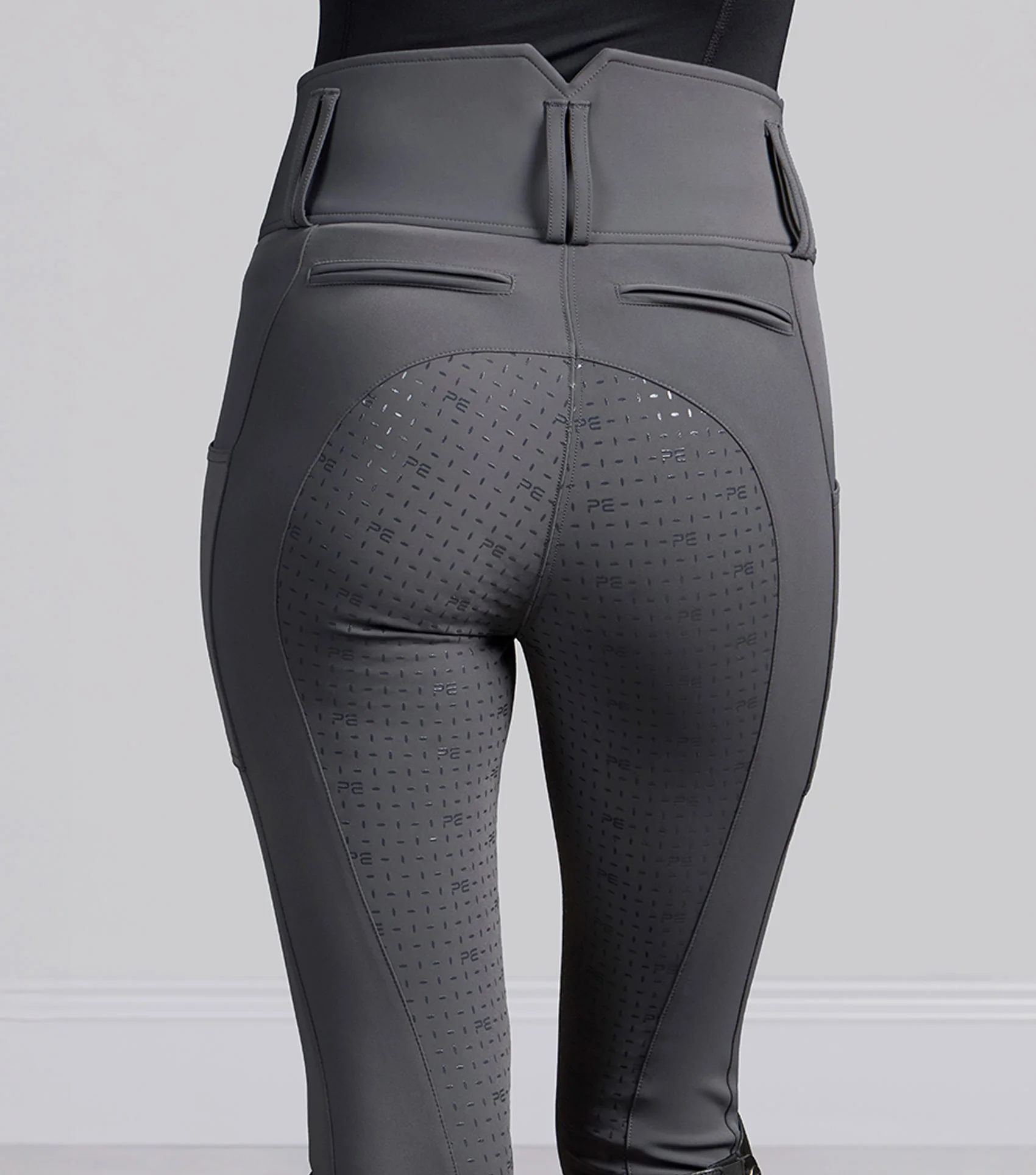Coco II Womens Gel Full Seat Riding Breeches Anthracite - Image 4