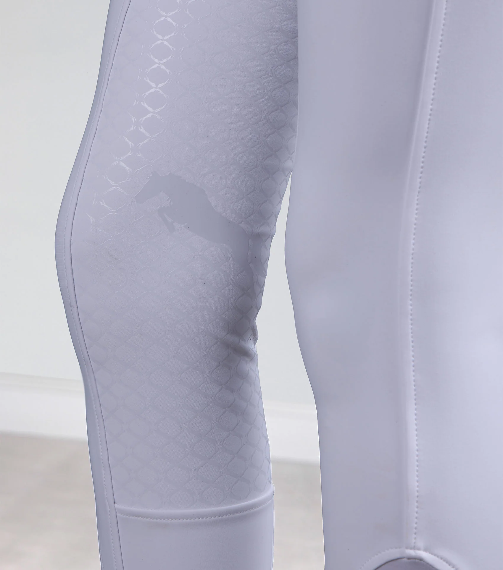 Coco Novo Womens Full Seat Competition Riding Breeches White - Image 4
