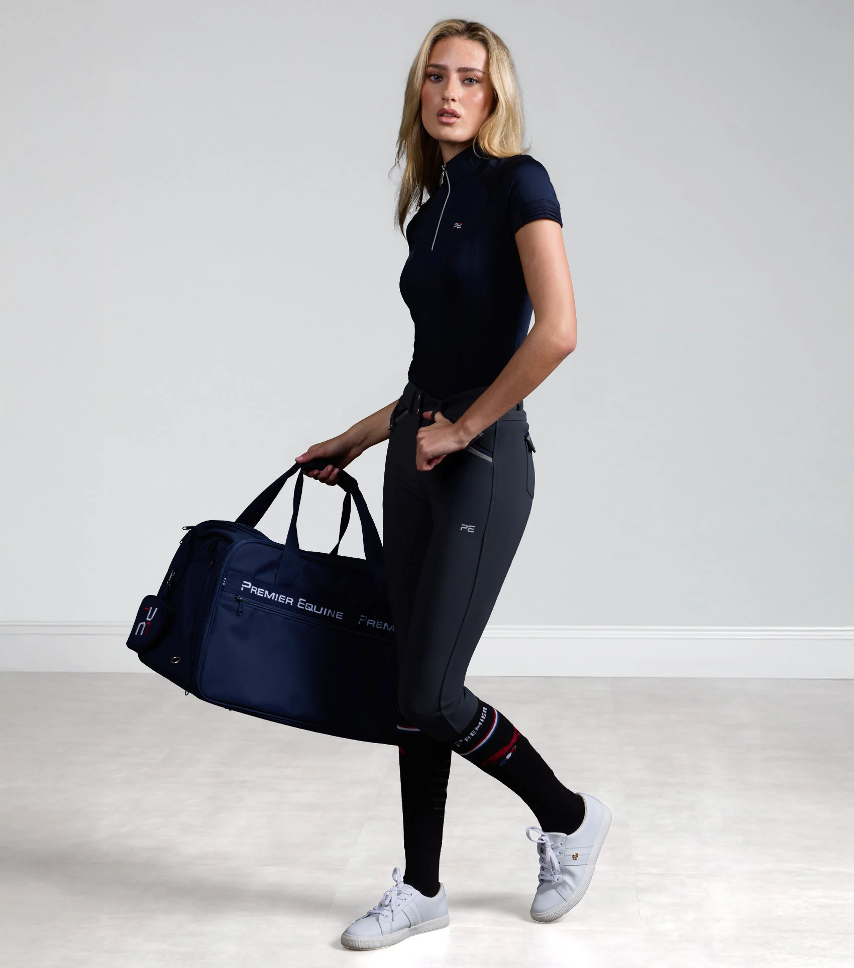 Coco Novo Womens Full Seat Riding Breeches Anthracite - Image 2