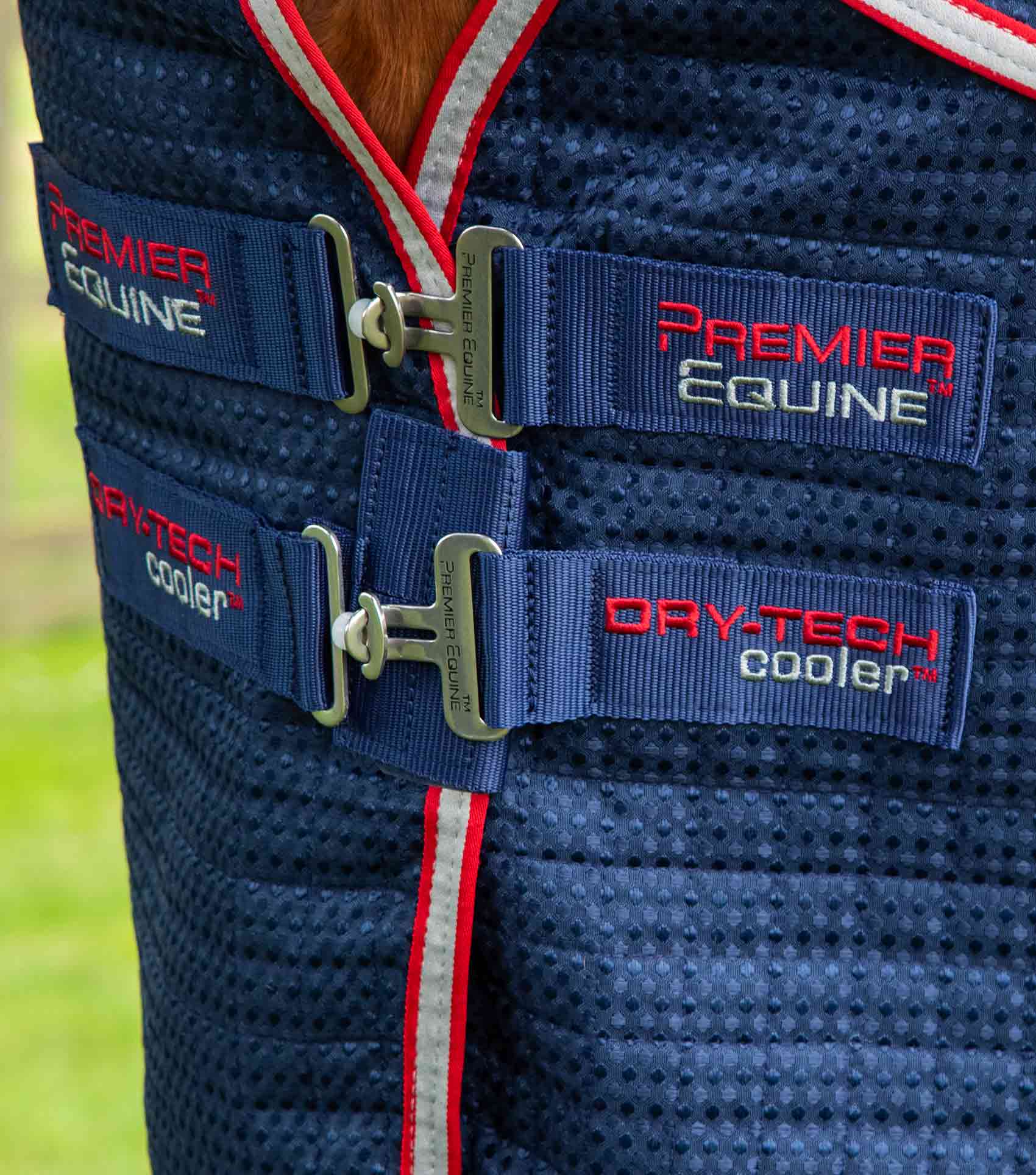 Combo Dry-Tech Horse Cooler Rug Navy - Image 3