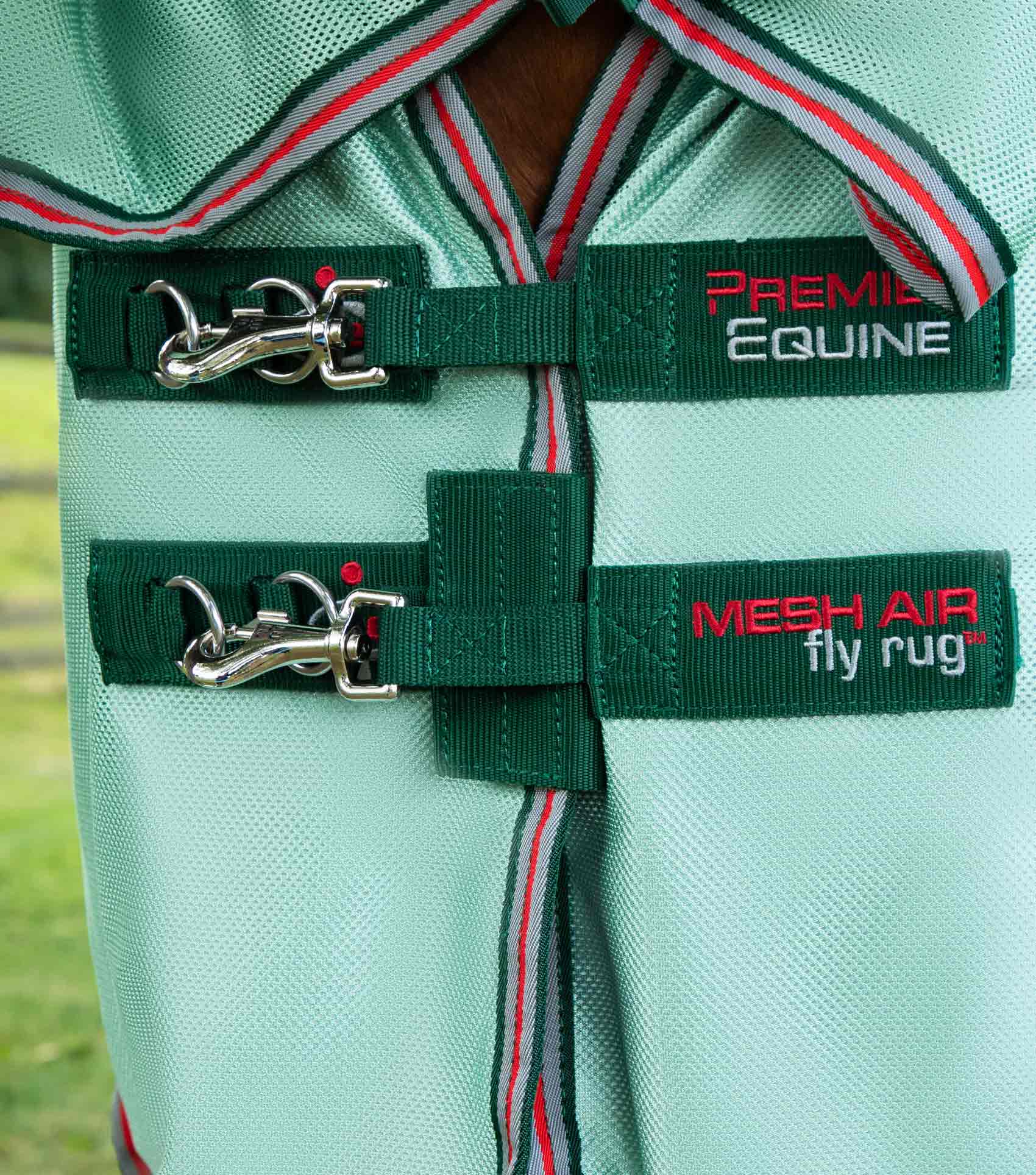 Combo Mesh Air Fly Rug with Surcingles Green - Image 3