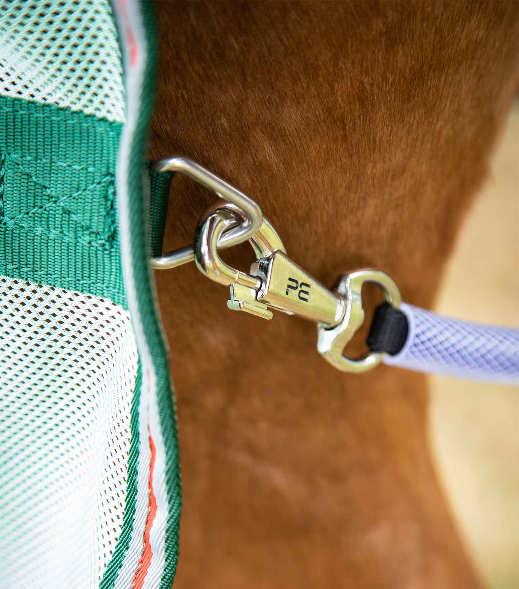 Combo Mesh Air Fly Rug with Surcingles Green - Image 5