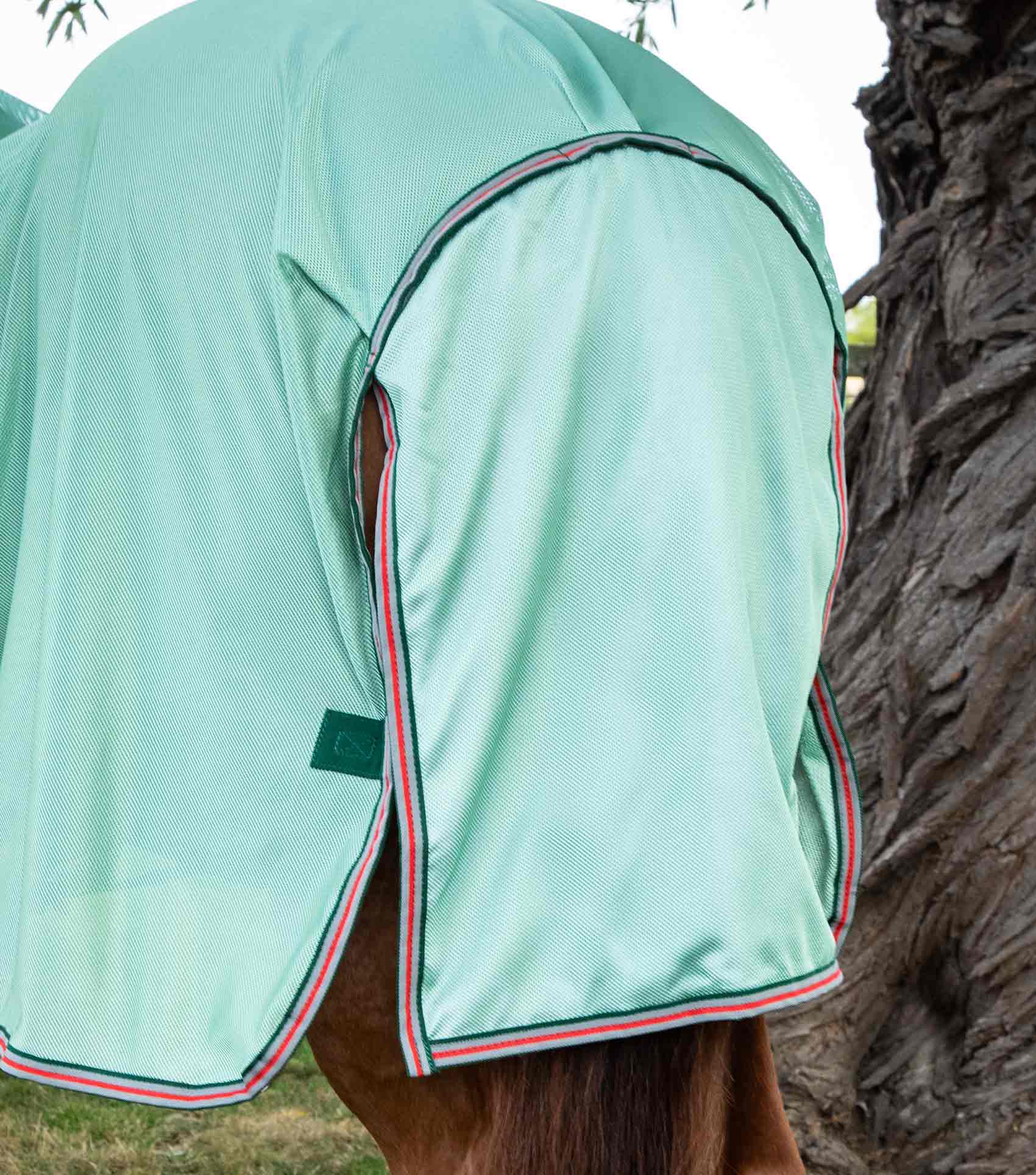 Combo Mesh Air Fly Rug with Surcingles Green - Image 6