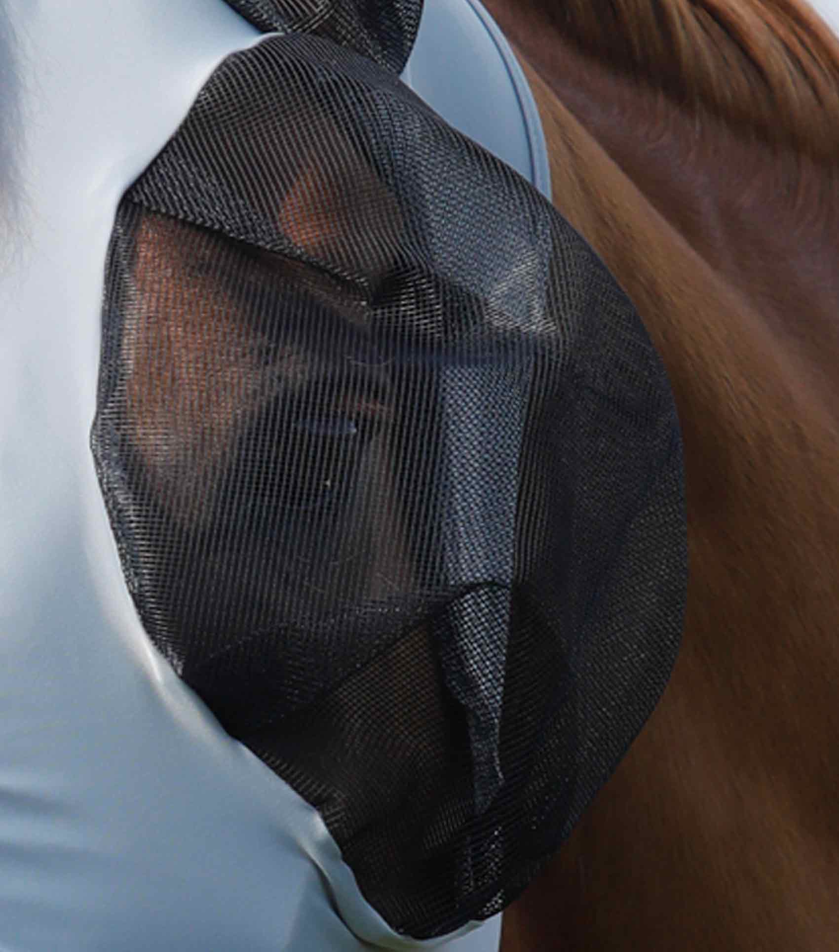 Comfort Tech Lycra Fly Mask Grey - Image 3