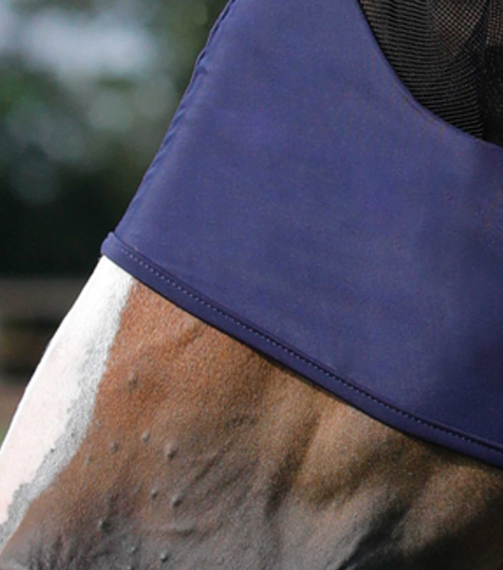 Comfort Tech Lycra Fly Mask Navy - Image 4