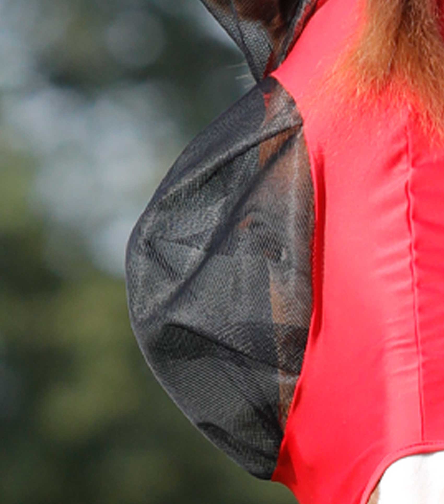 Comfort Tech Lycra Fly Mask Red - Image 3