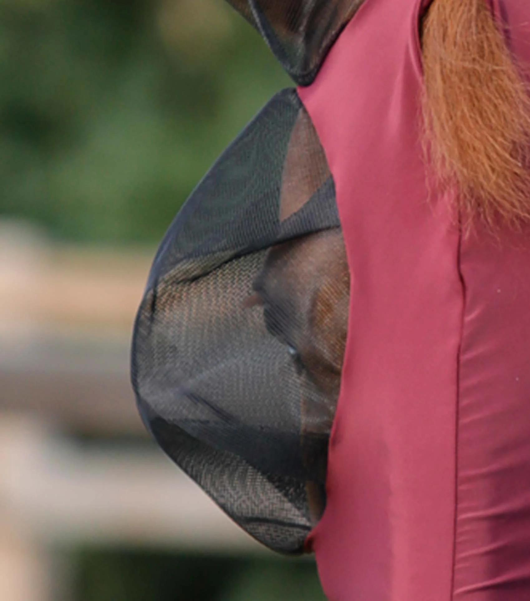 Comfort Tech Lycra Fly Mask Wine - Image 3