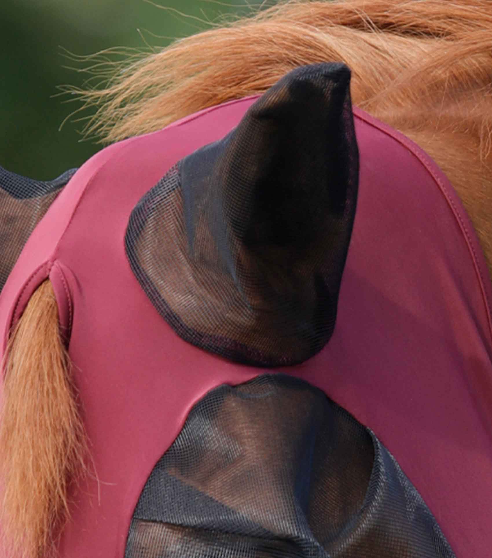 Comfort Tech Lycra Fly Mask Xtra Wine - Image 2