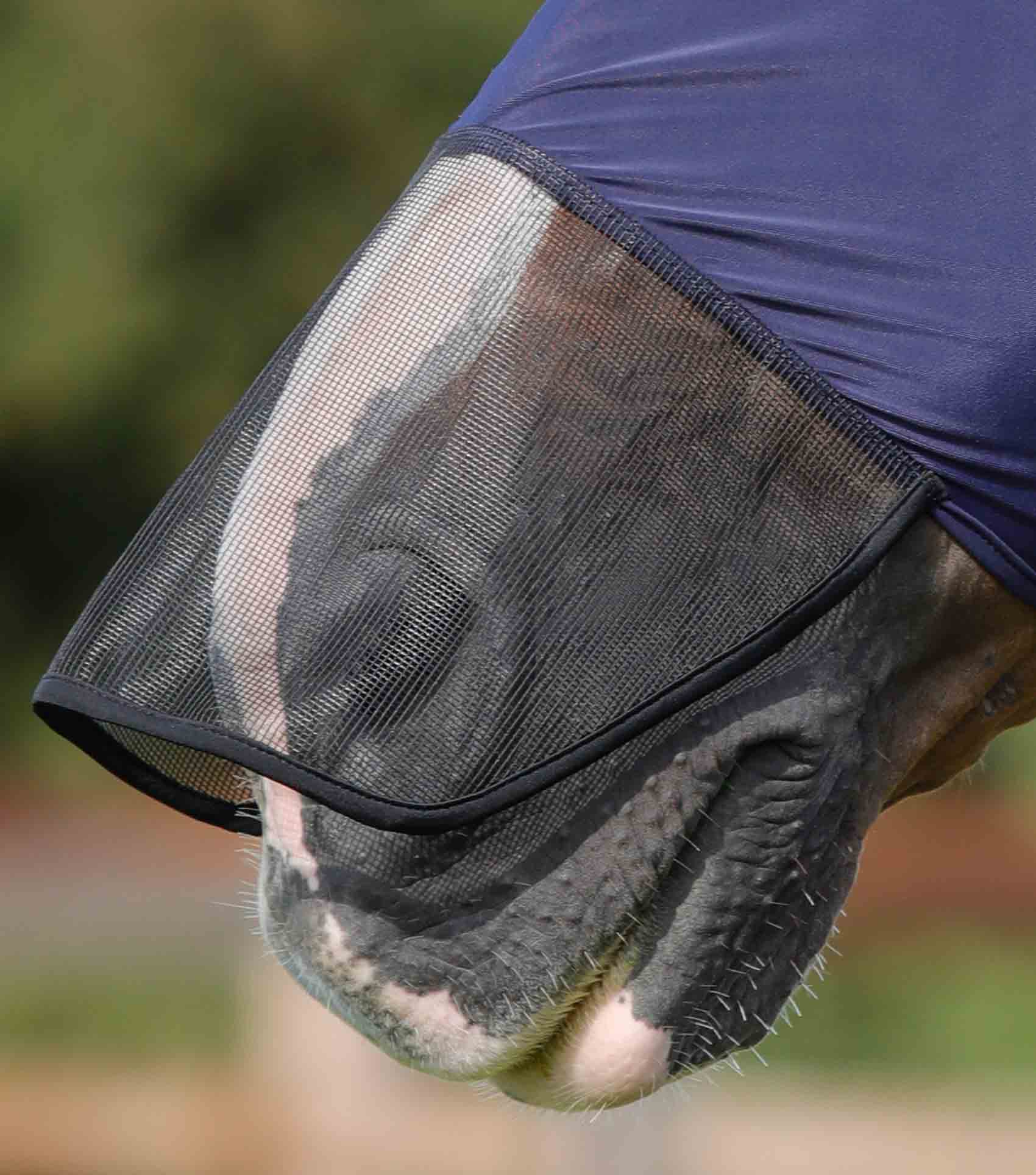Comfort Tech Lycra Fly Mask Xtra Navy - Image 4