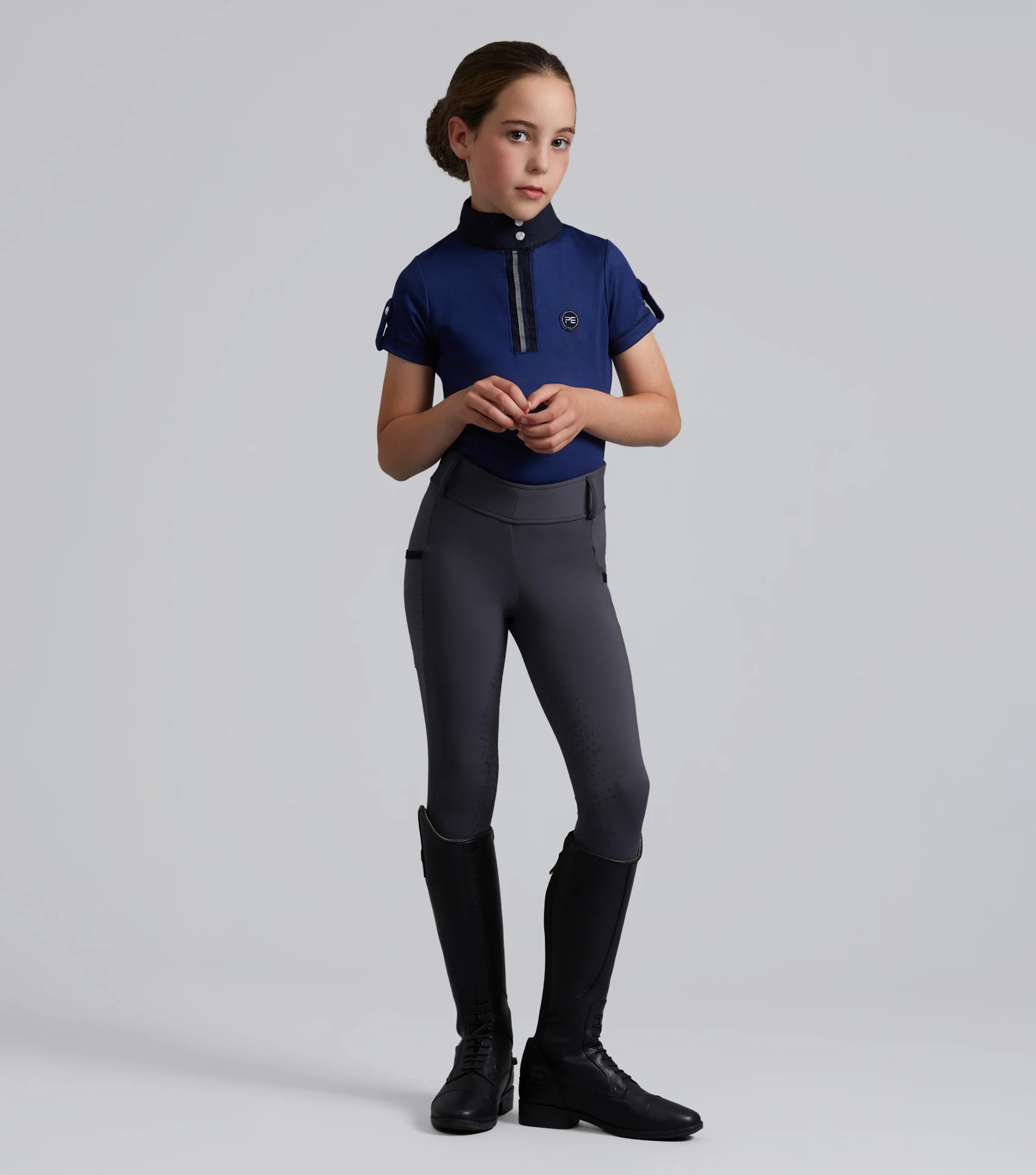 Concerto Girls Riding Tights Dove Stone Grey