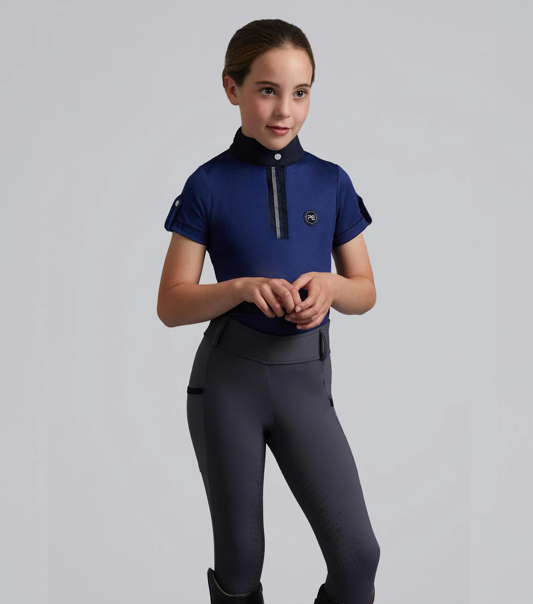 Concerto Girls Riding Tights Dove Stone Grey - Image 6