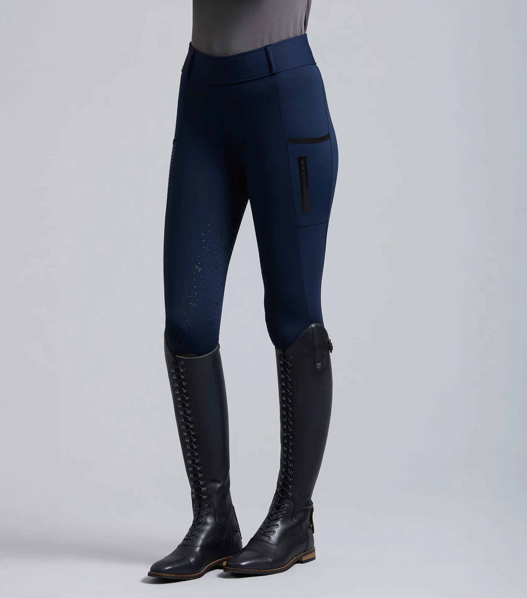 Concerto Ladies Riding Tights Orkney Navy - Image 4