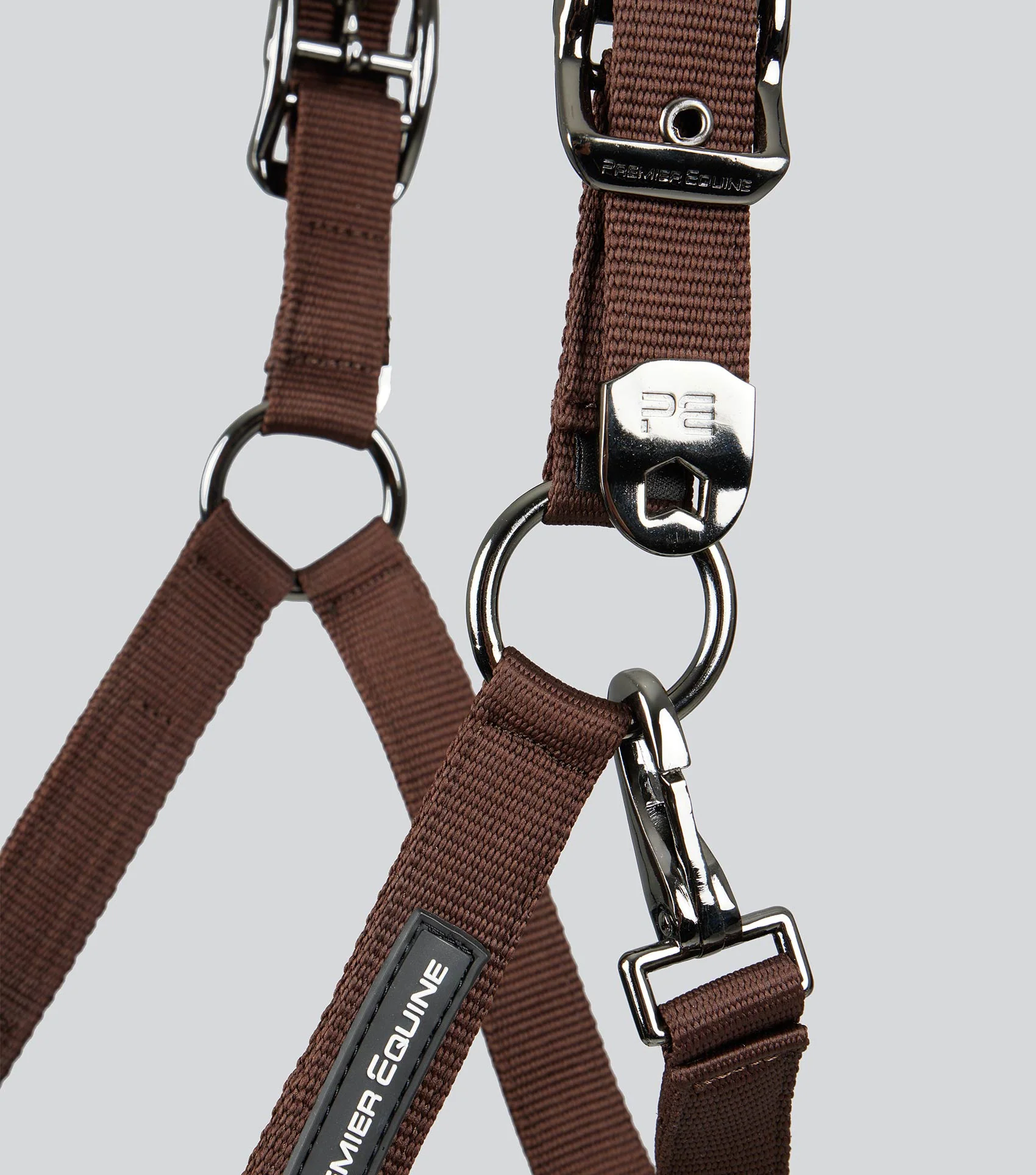 Corda Padded Head Collar with Lead Rope Brown - Image 3