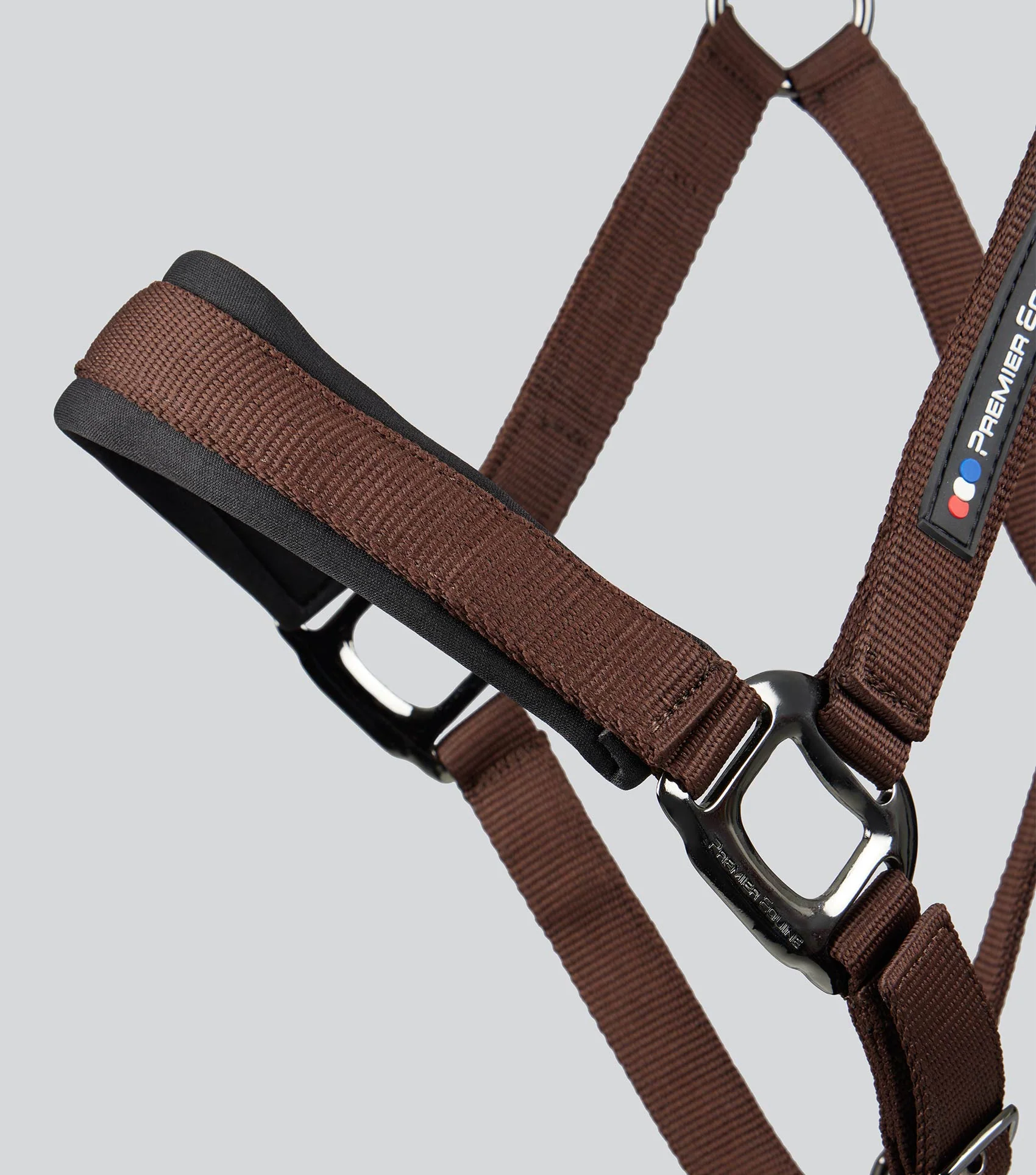 Corda Padded Head Collar with Lead Rope Brown - Image 4