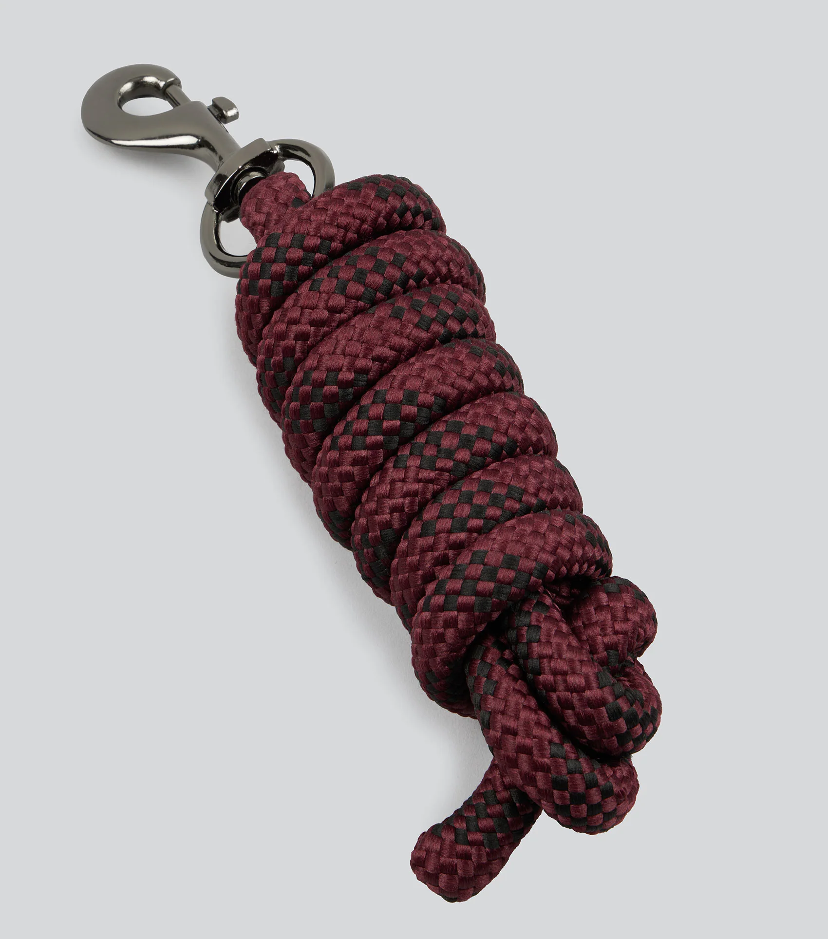 Corda Padded Head Collar with Lead Rope Burgundy - Image 5