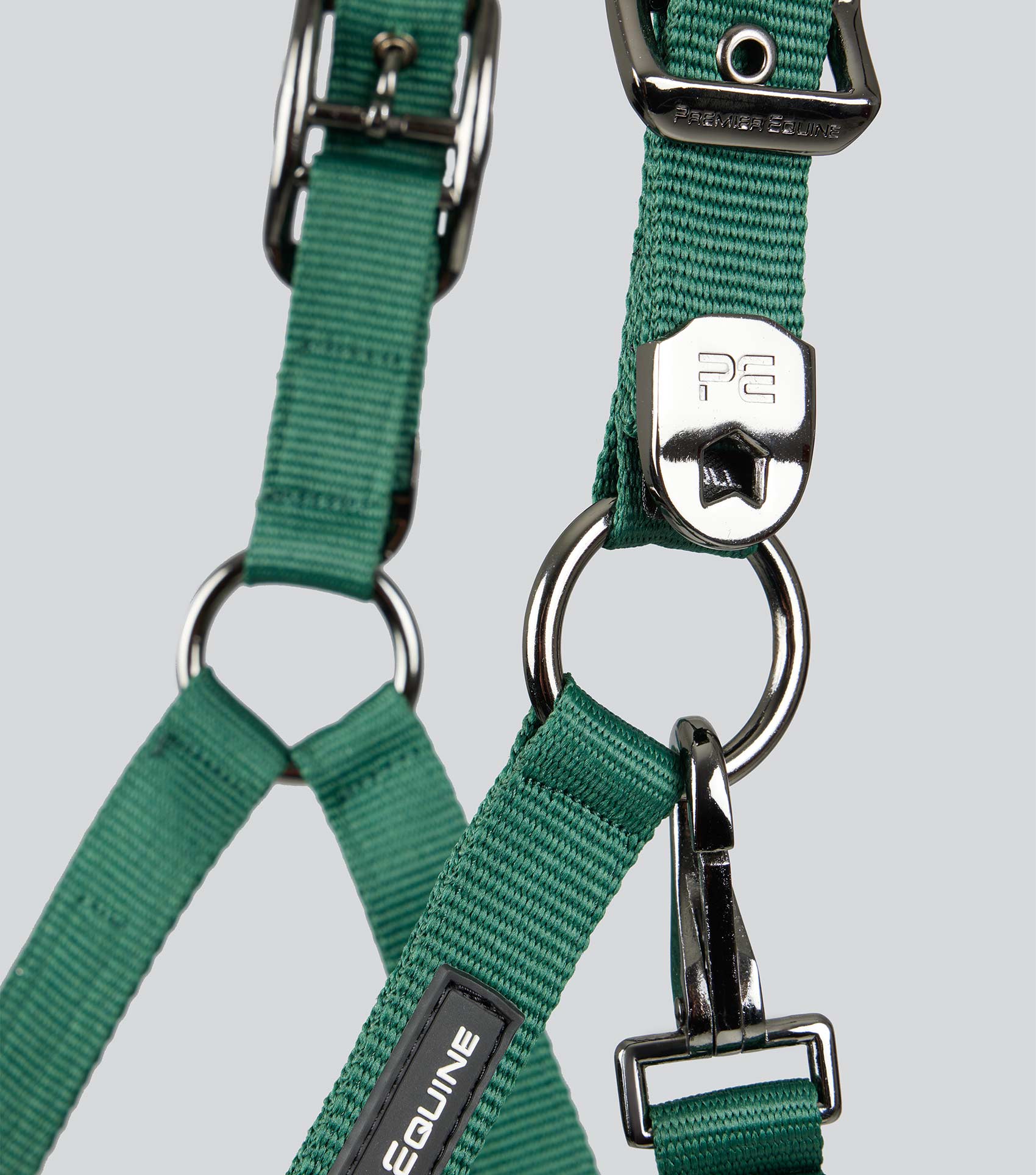 Corda Padded Head Collar with Lead Rope Green - Image 3