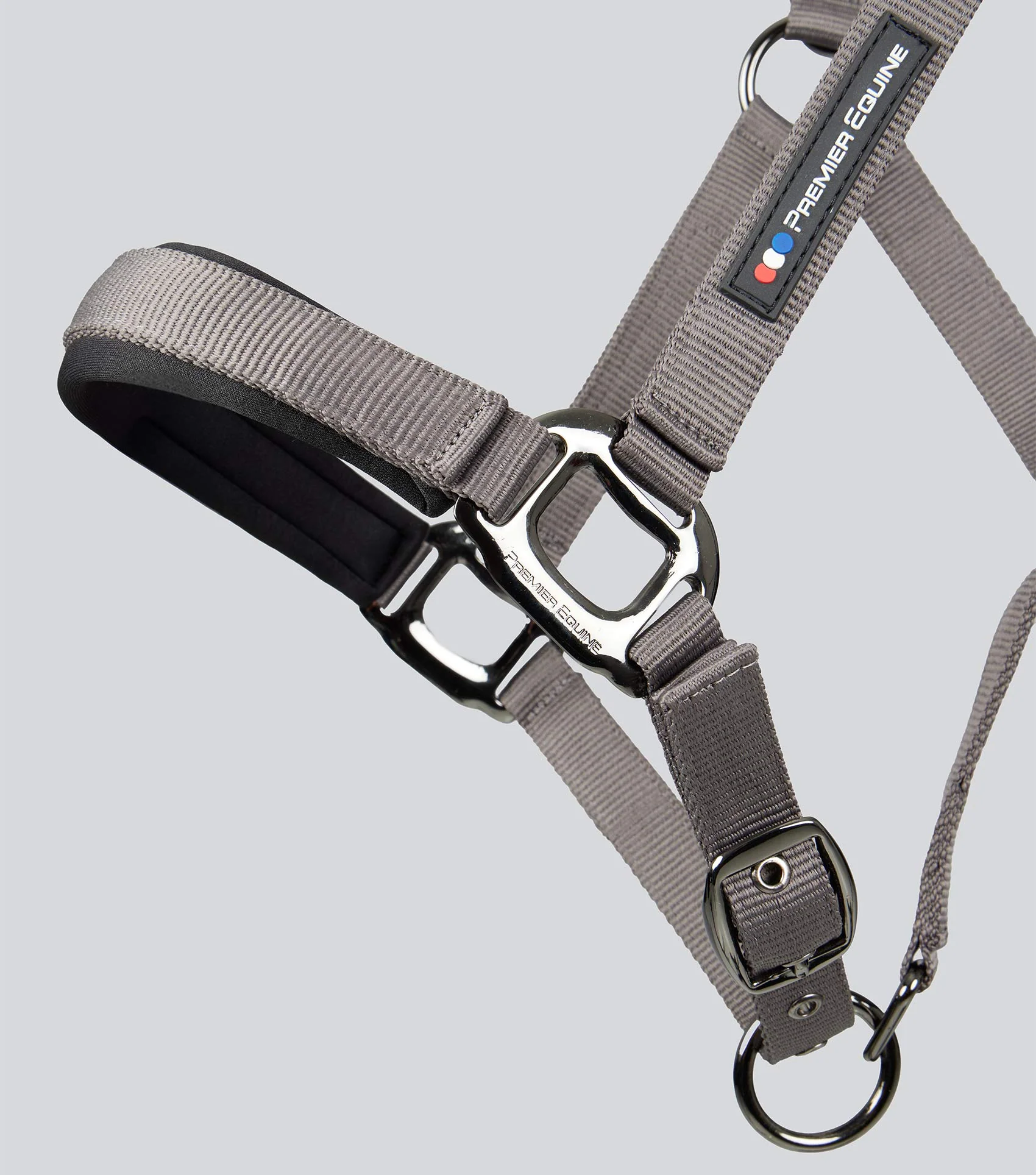 Corda Padded Head Collar with Lead Rope Grey - Image 4