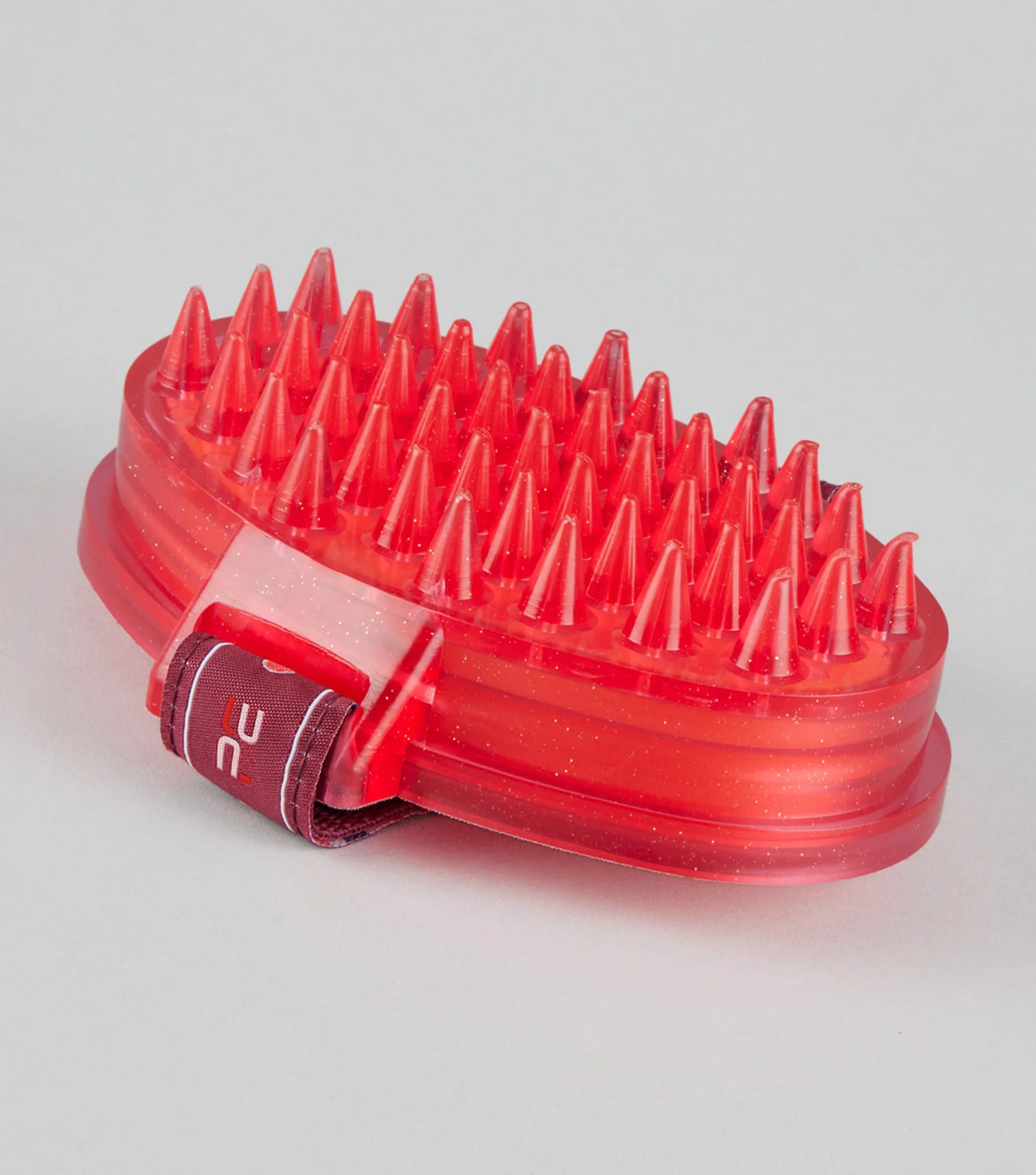 Curry Comb with Integrated Sponge Wine & Fuchsia - Image 3